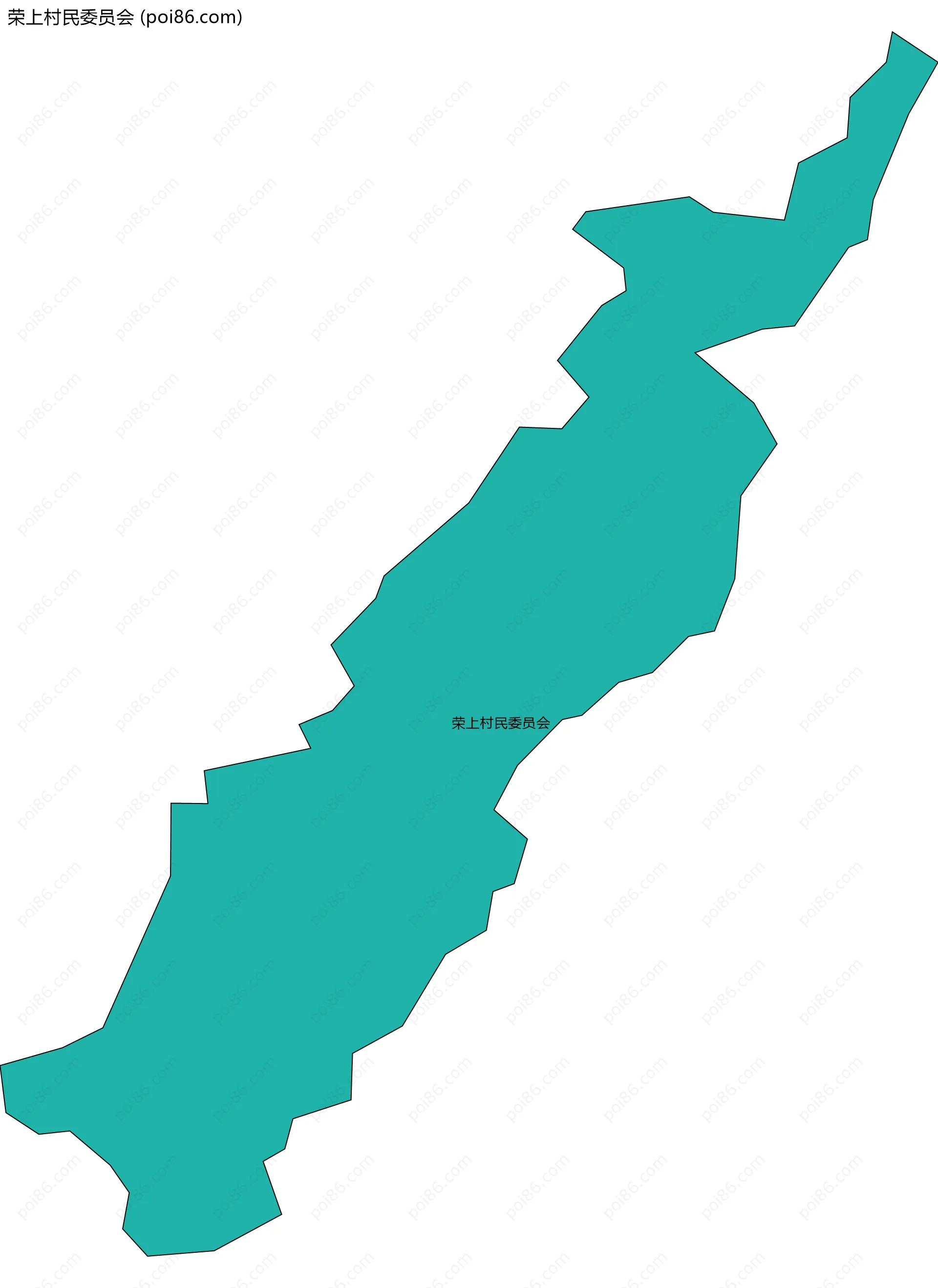 荣上村民委员会边界地图