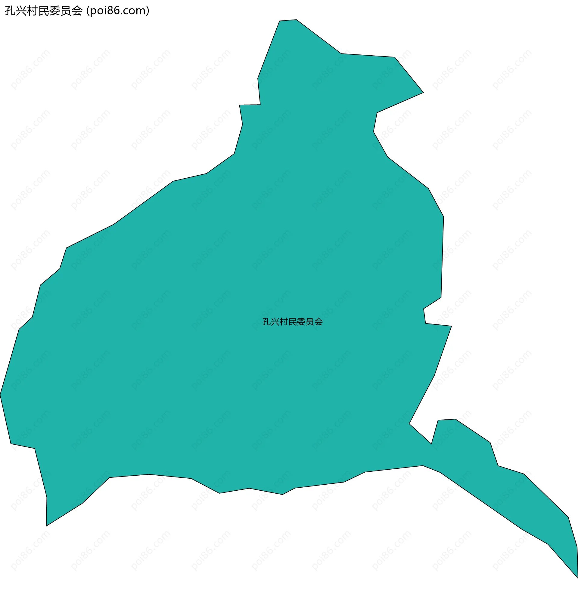 孔兴村民委员会边界地图