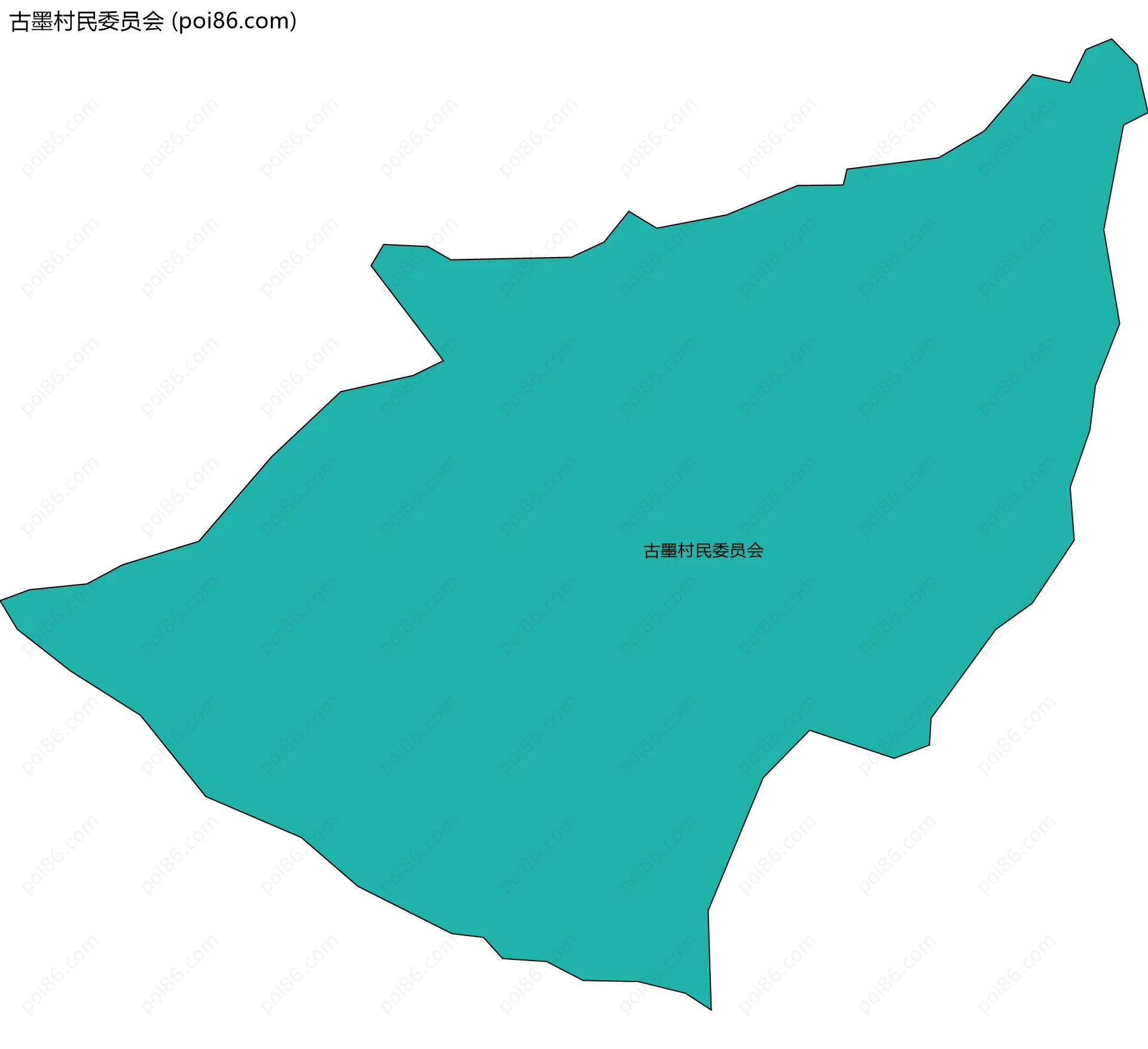古墨村民委员会边界地图