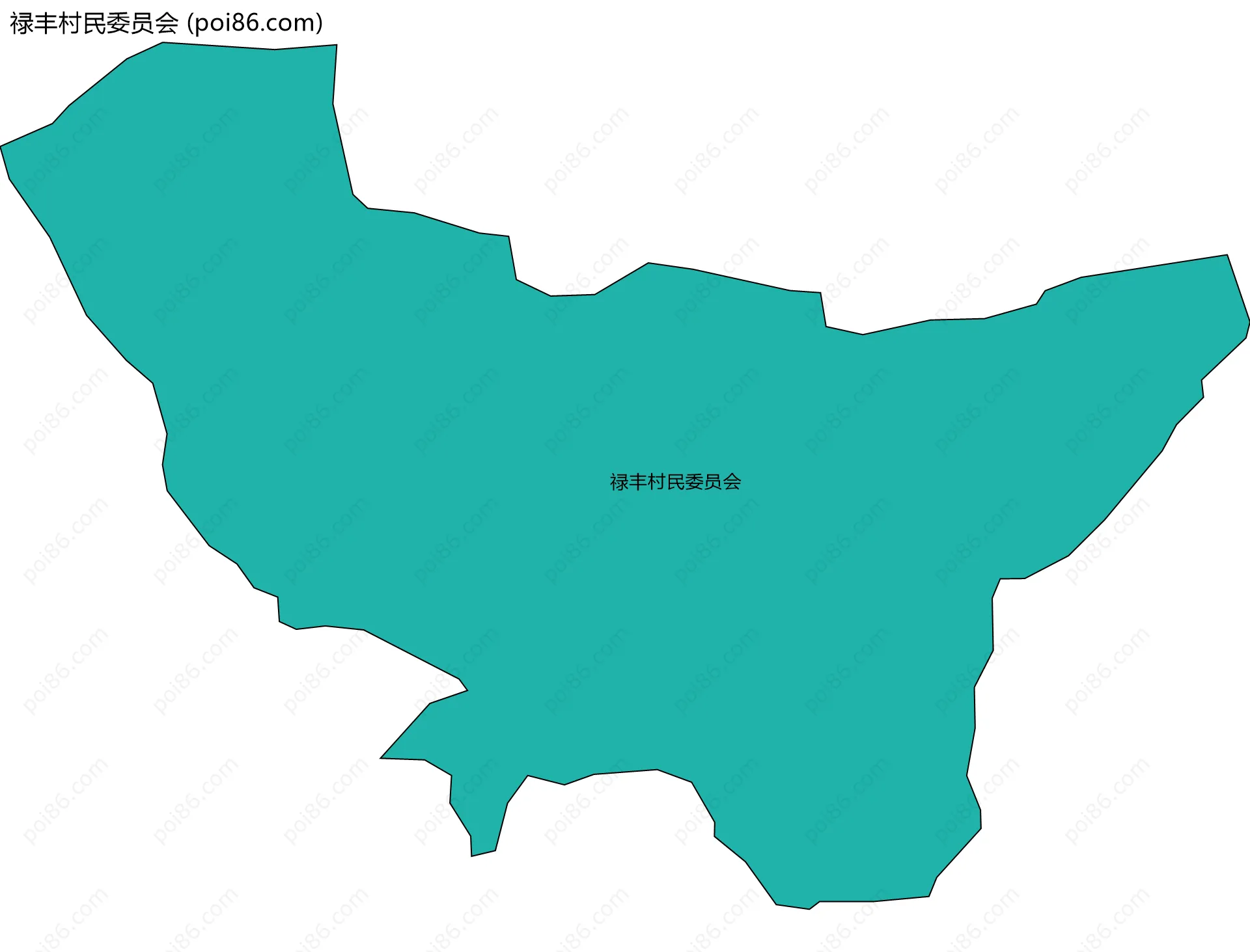 禄丰村民委员会边界地图