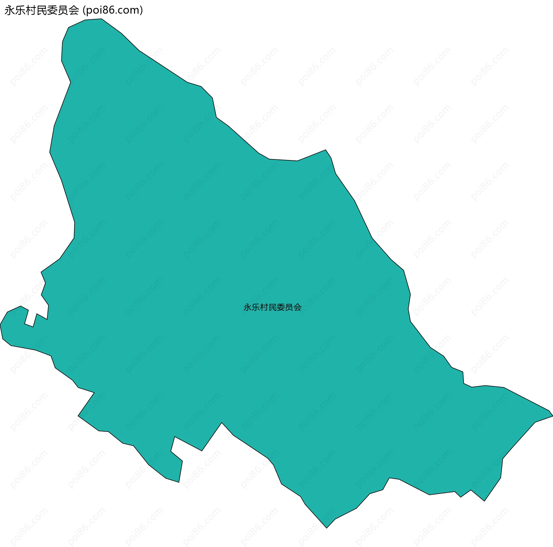 永乐村民委员会边界地图