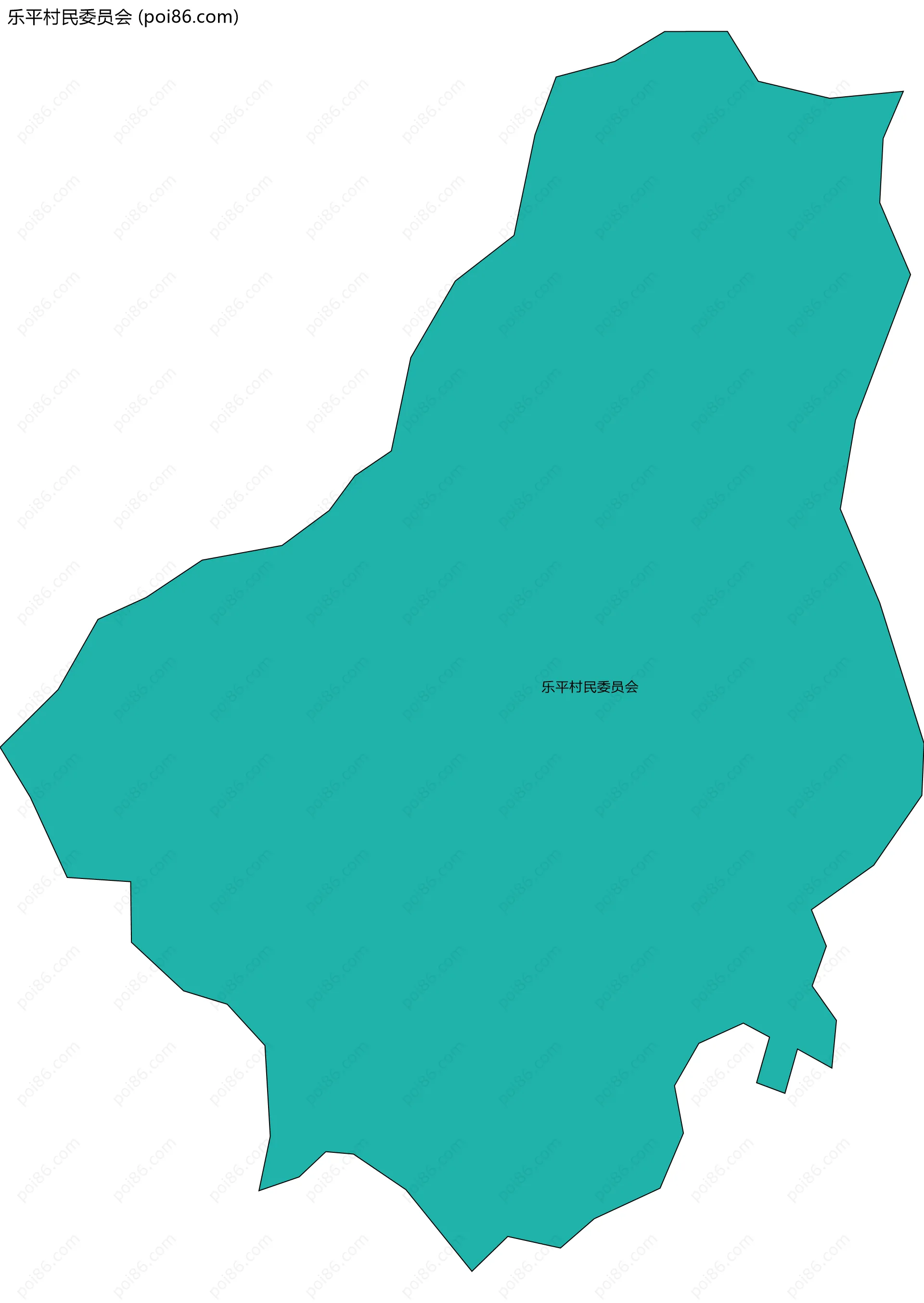 乐平村民委员会边界地图