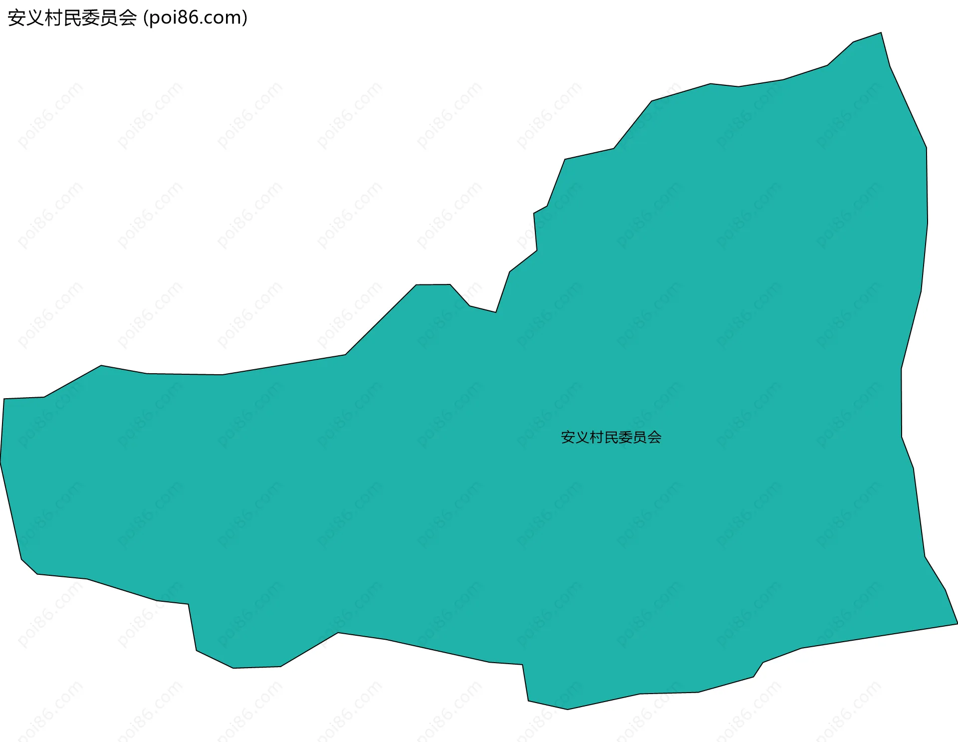 安义村民委员会边界地图
