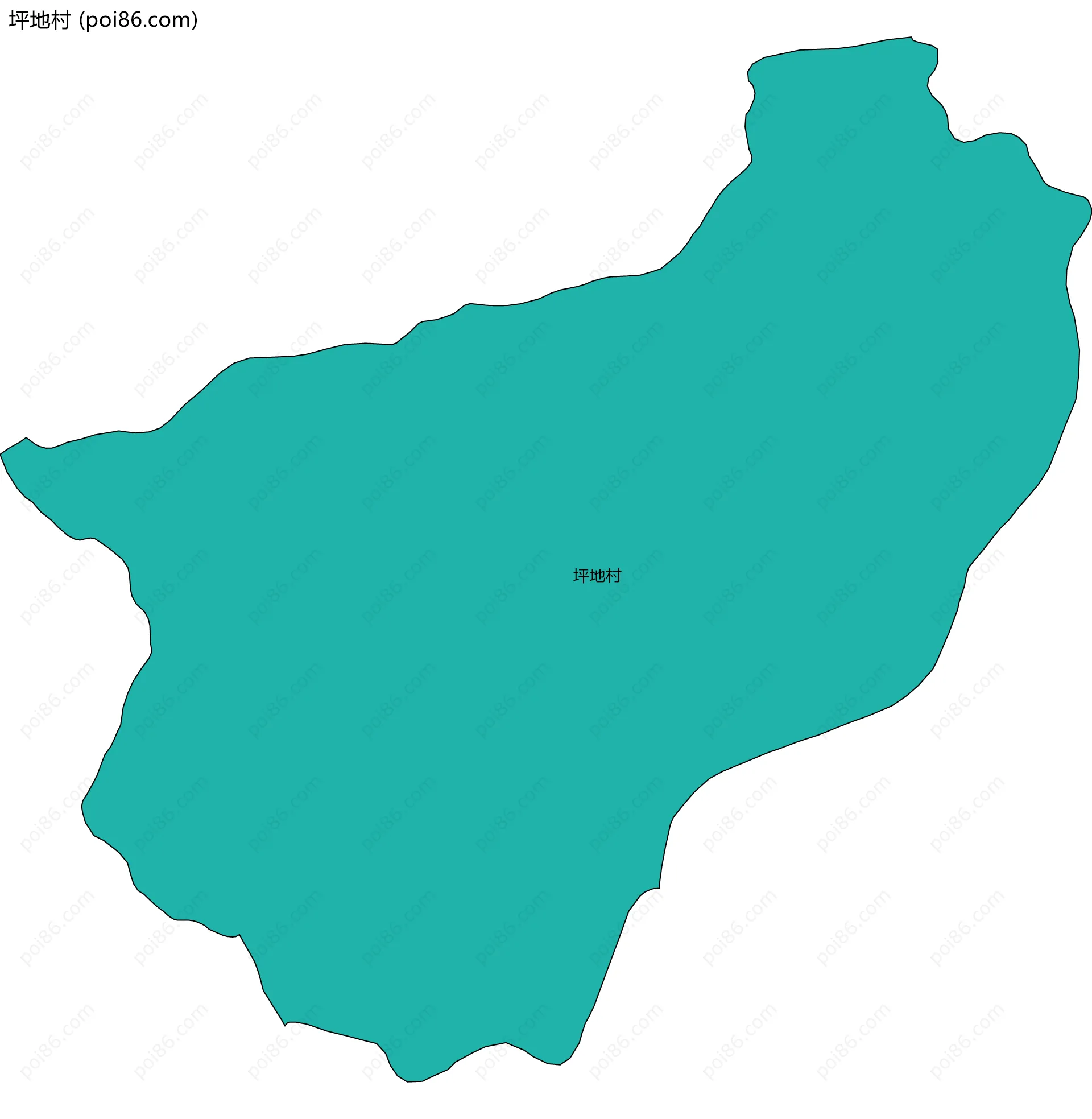 坪地村边界地图