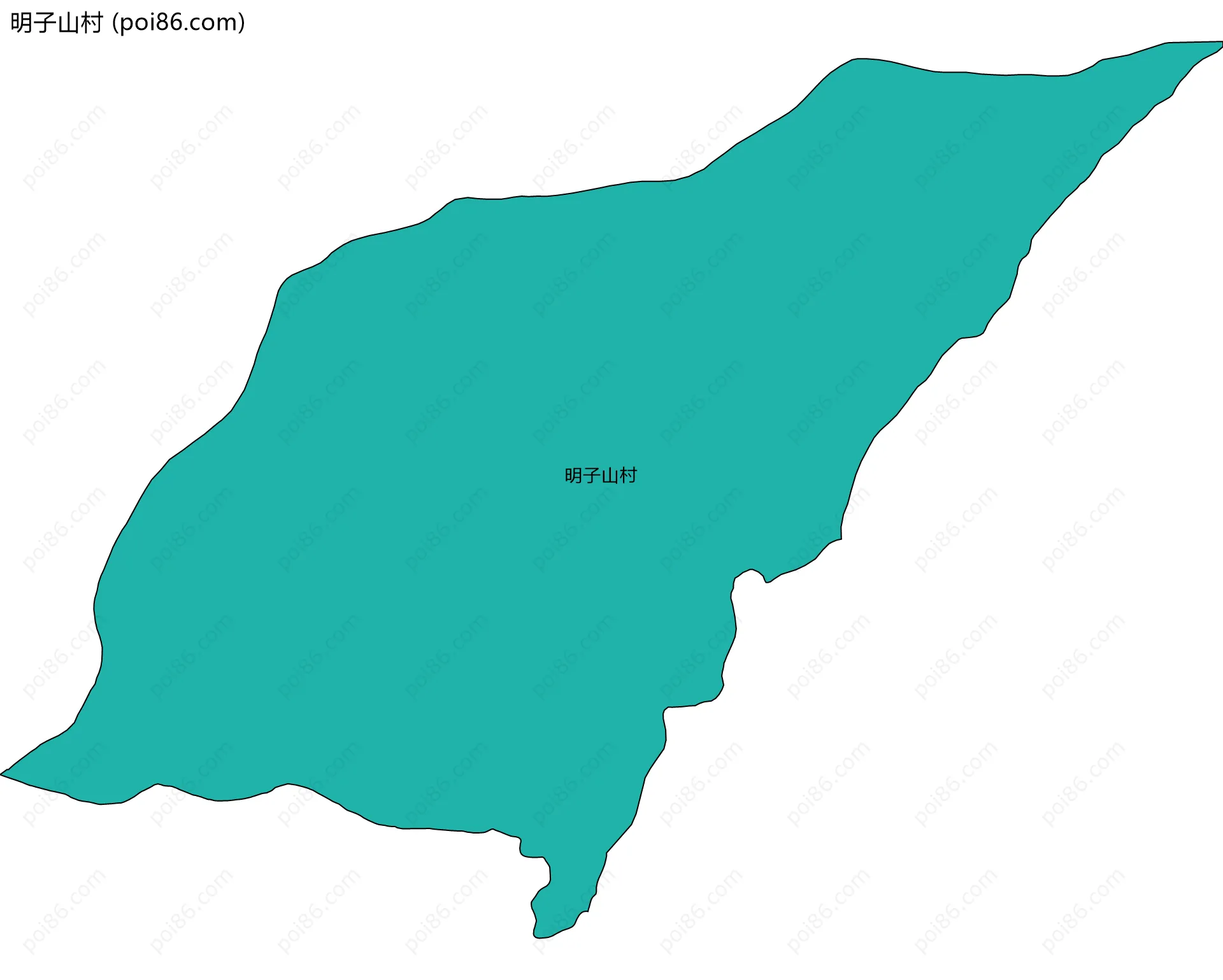 明子山村边界地图