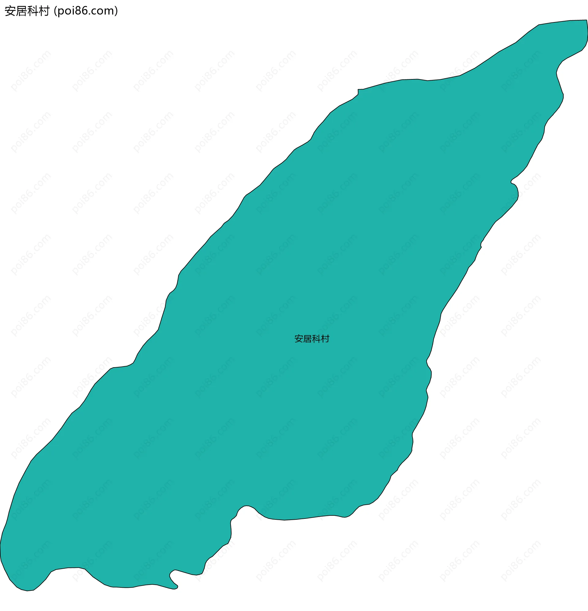 安居科村边界地图