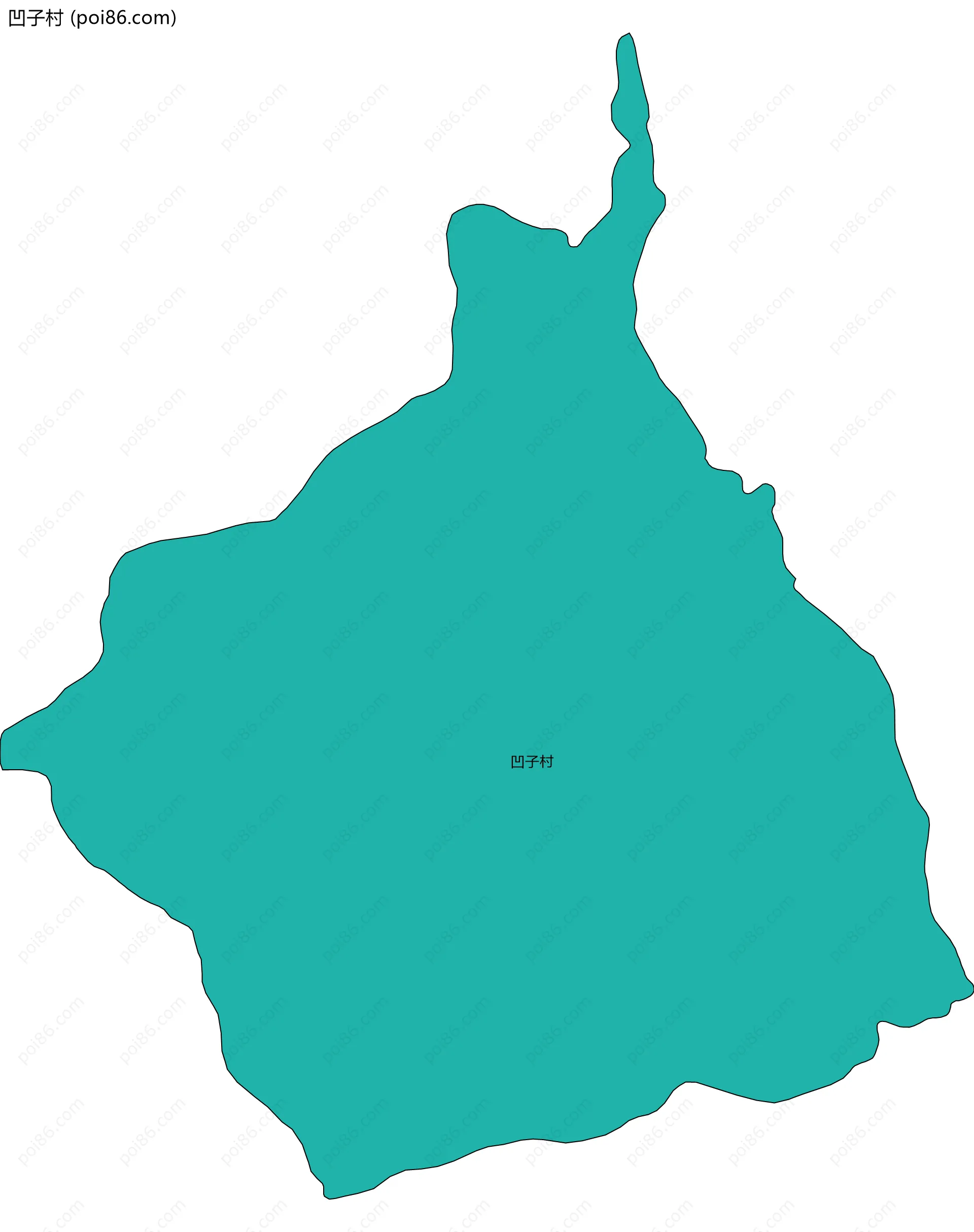 凹子村边界地图