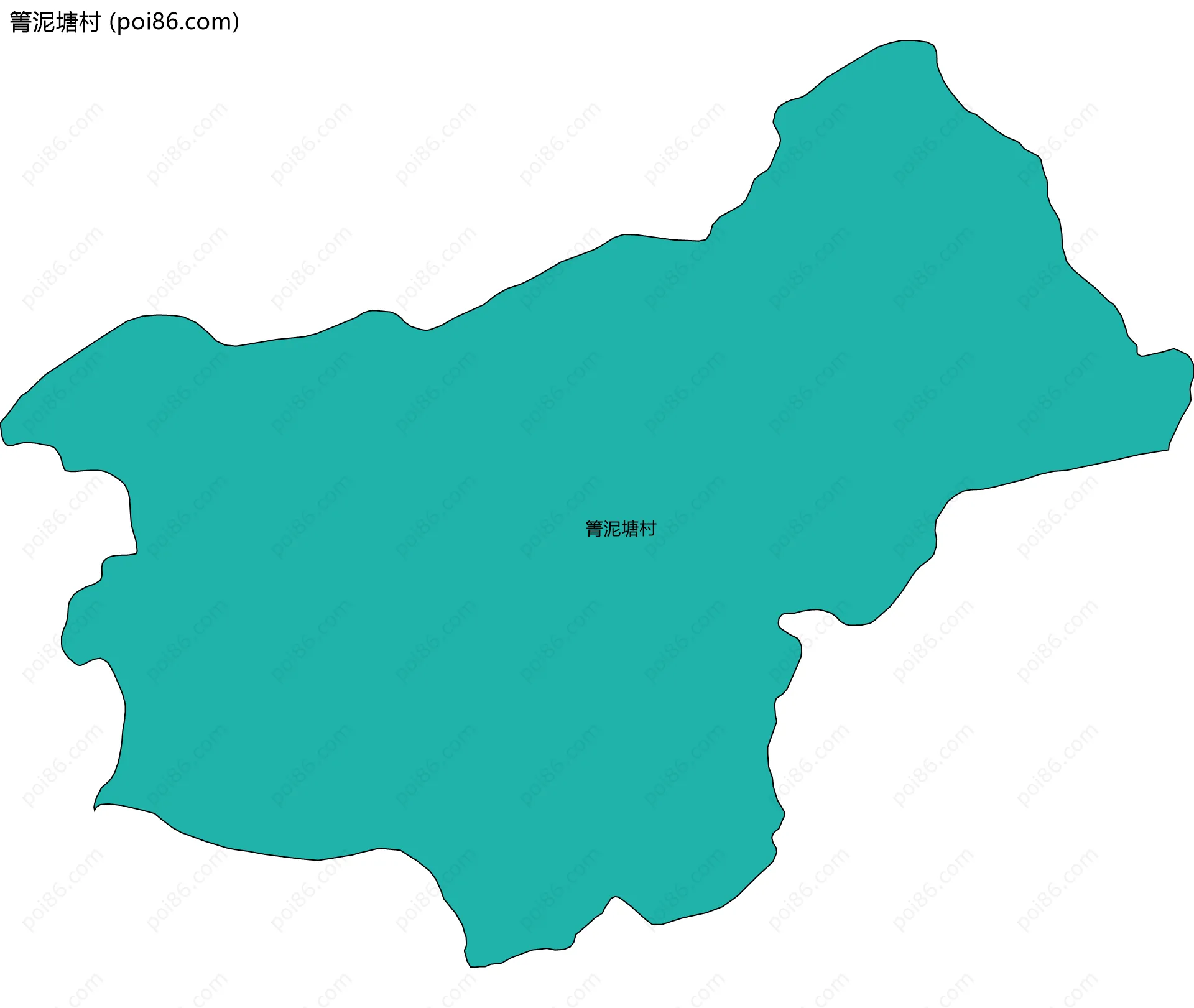 箐泥塘村边界地图