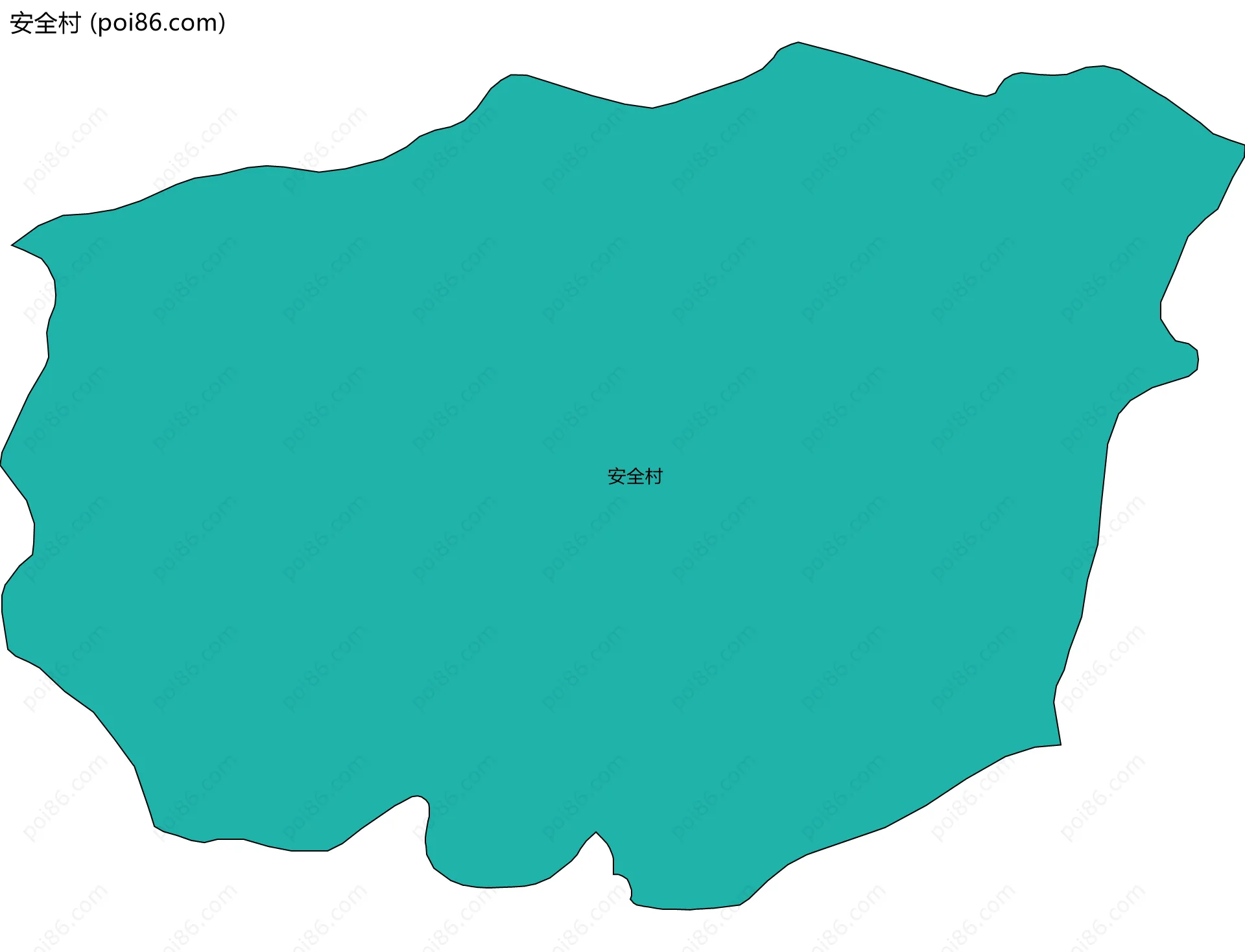 安全村边界地图