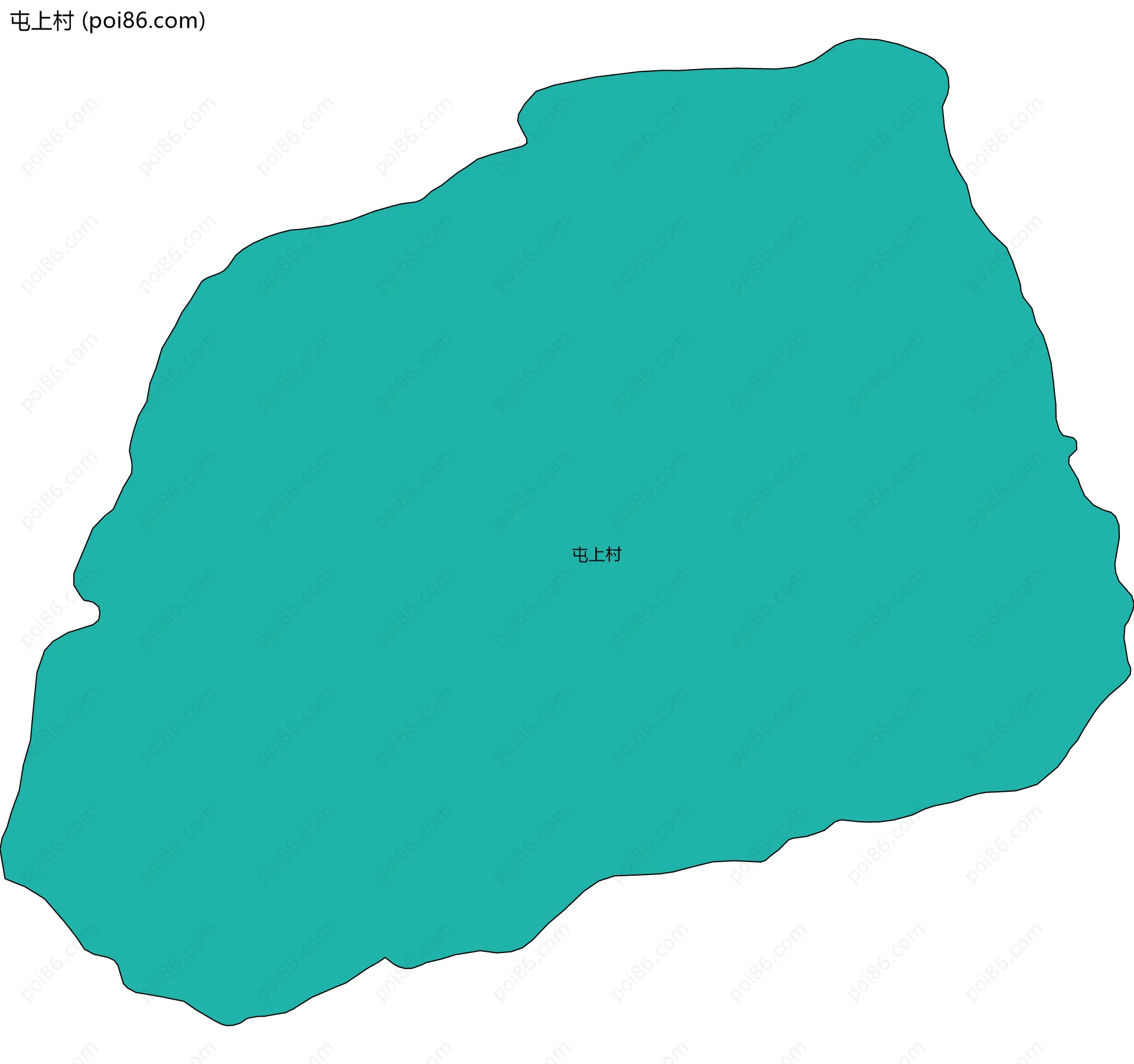 屯上村边界地图