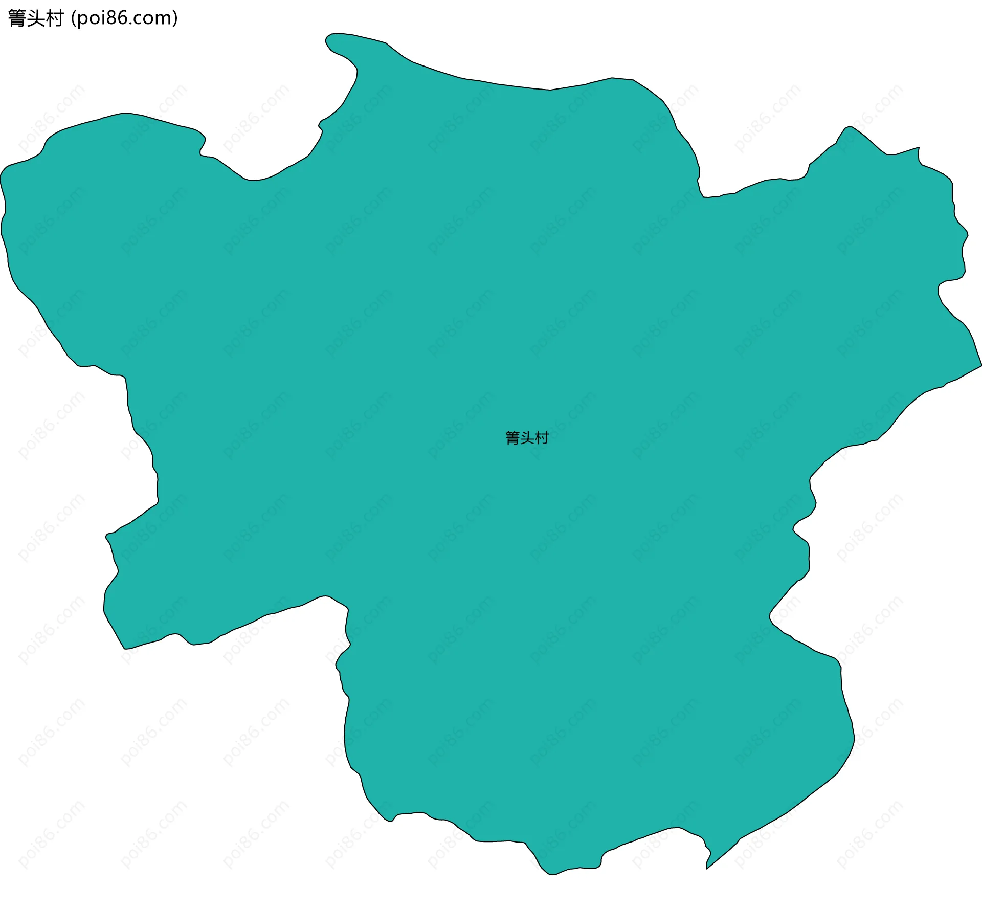 箐头村边界地图