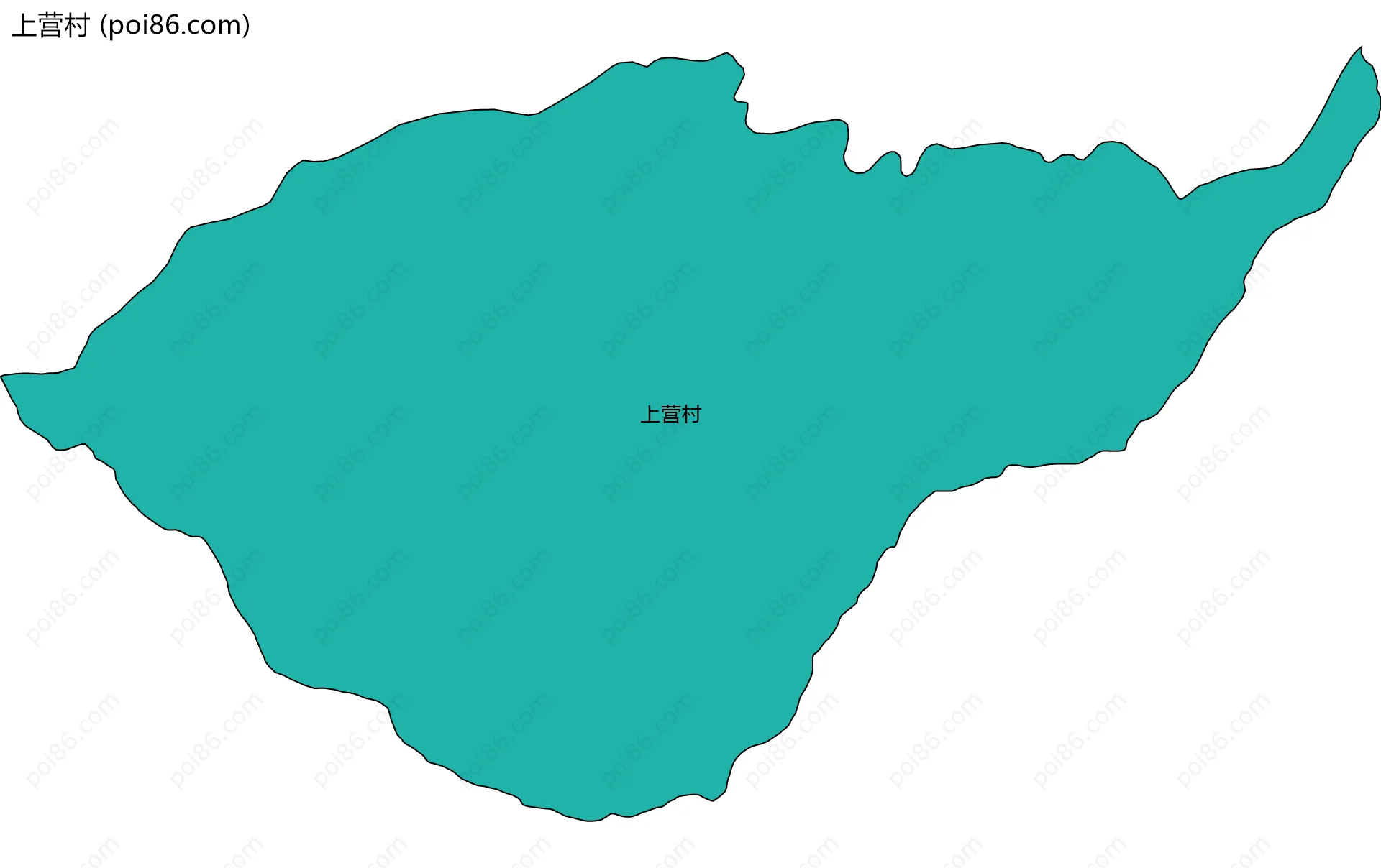 上营村边界地图