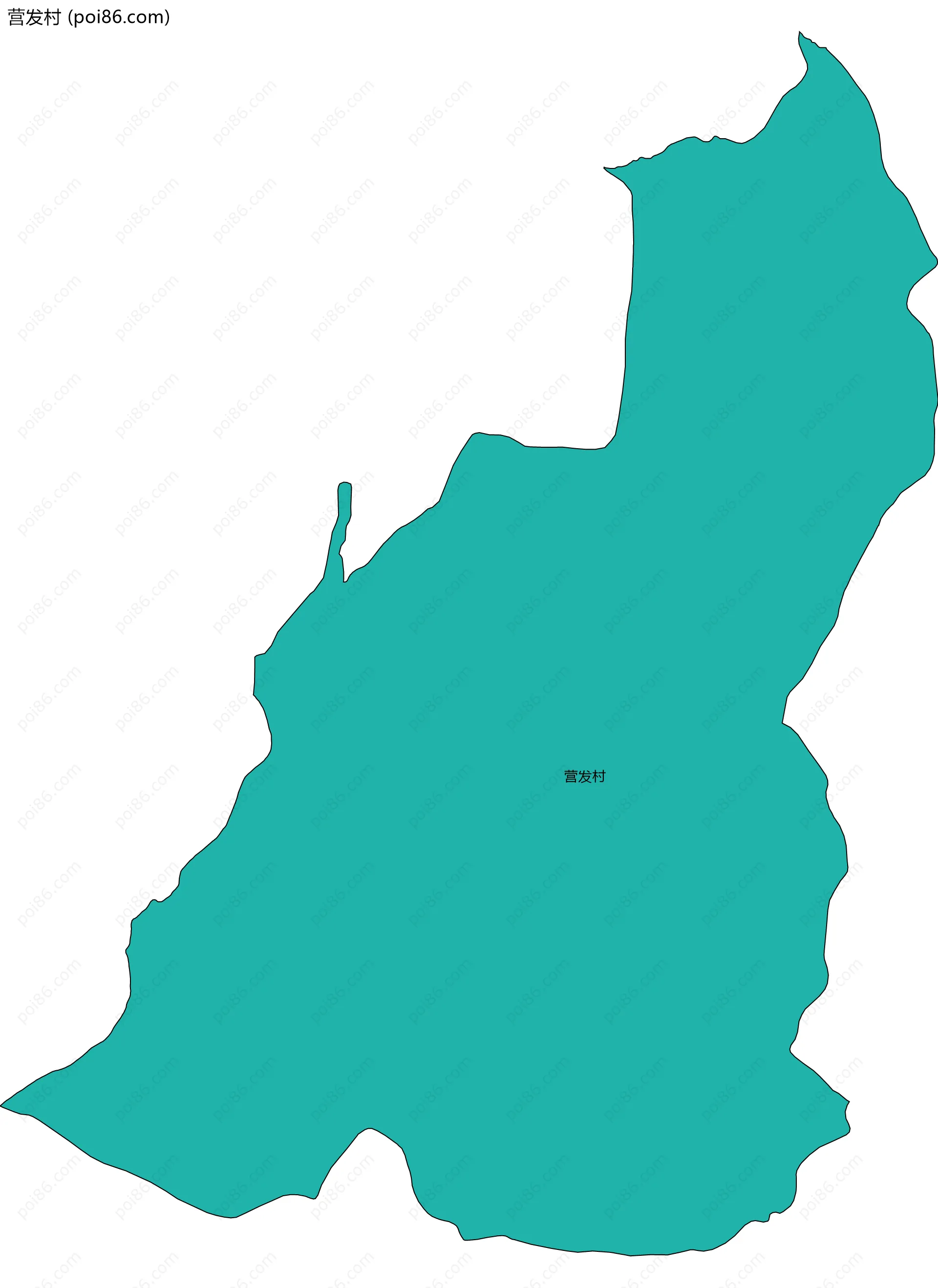 营发村边界地图