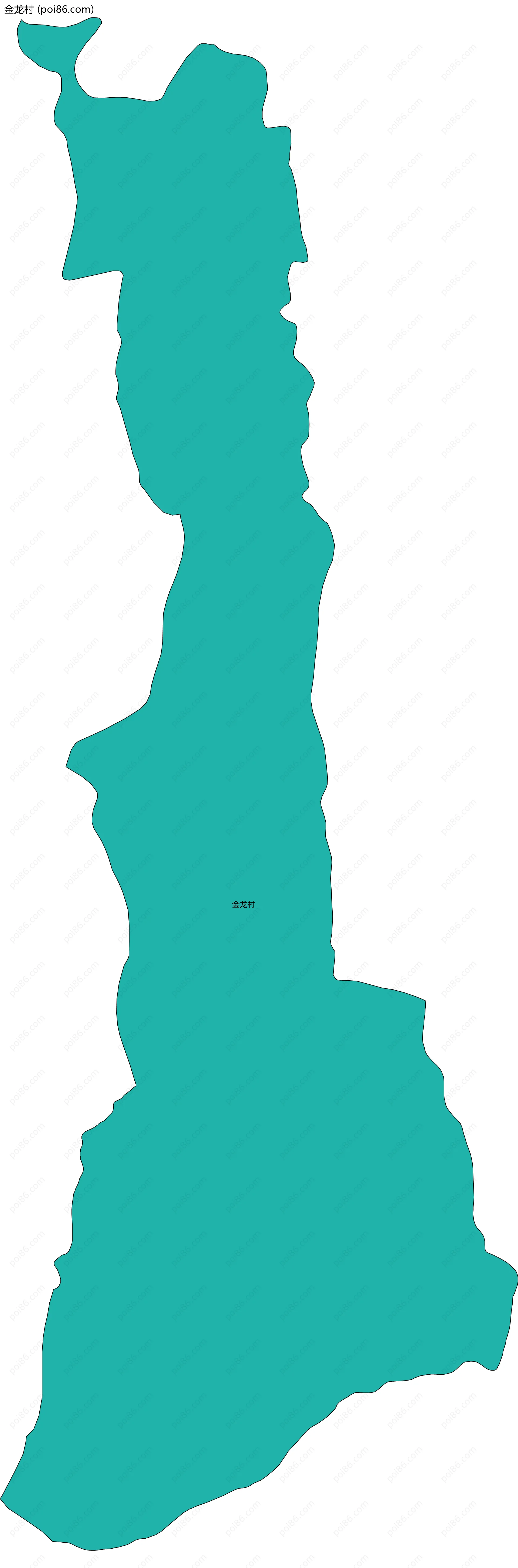金龙村边界地图