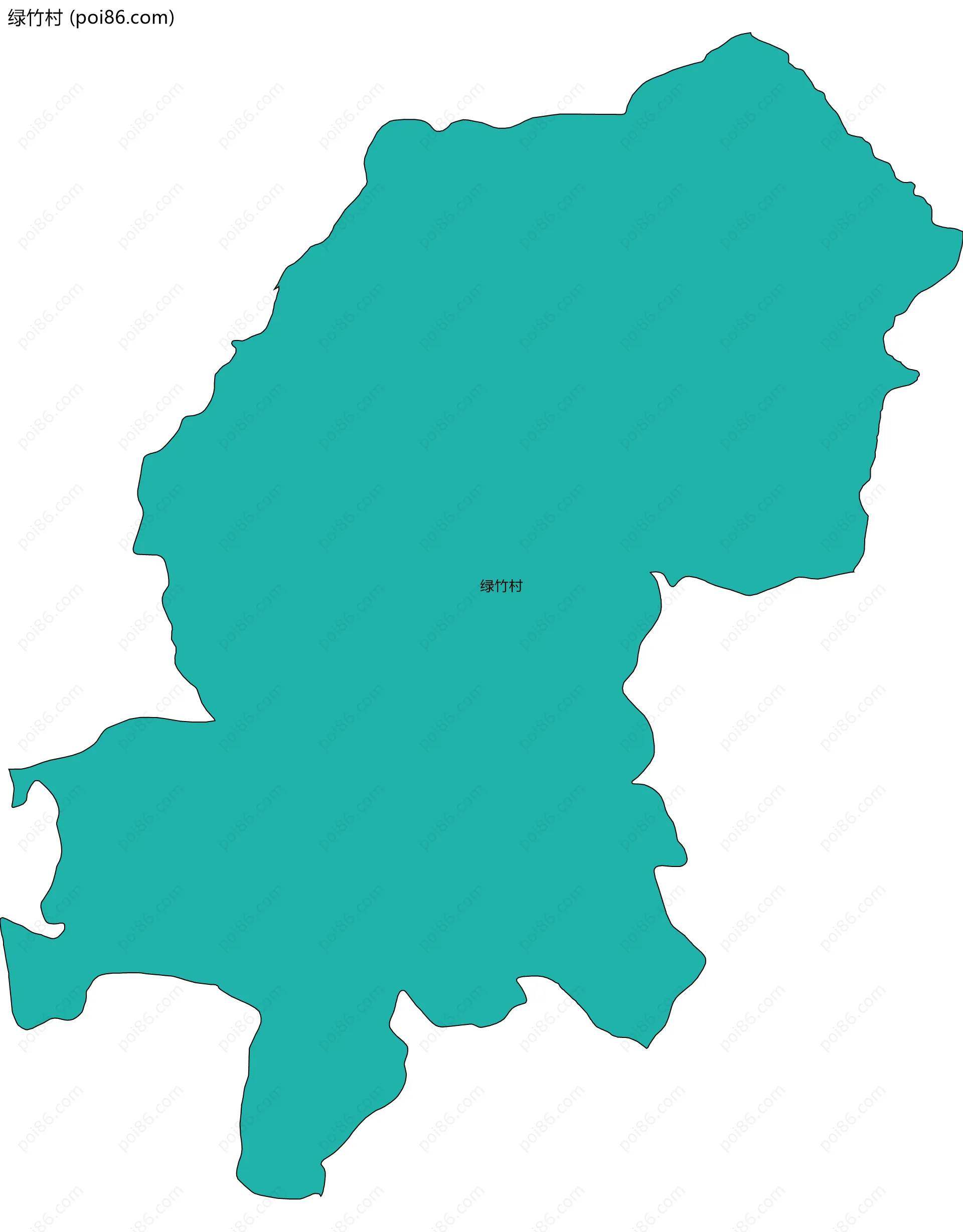 绿竹村边界地图