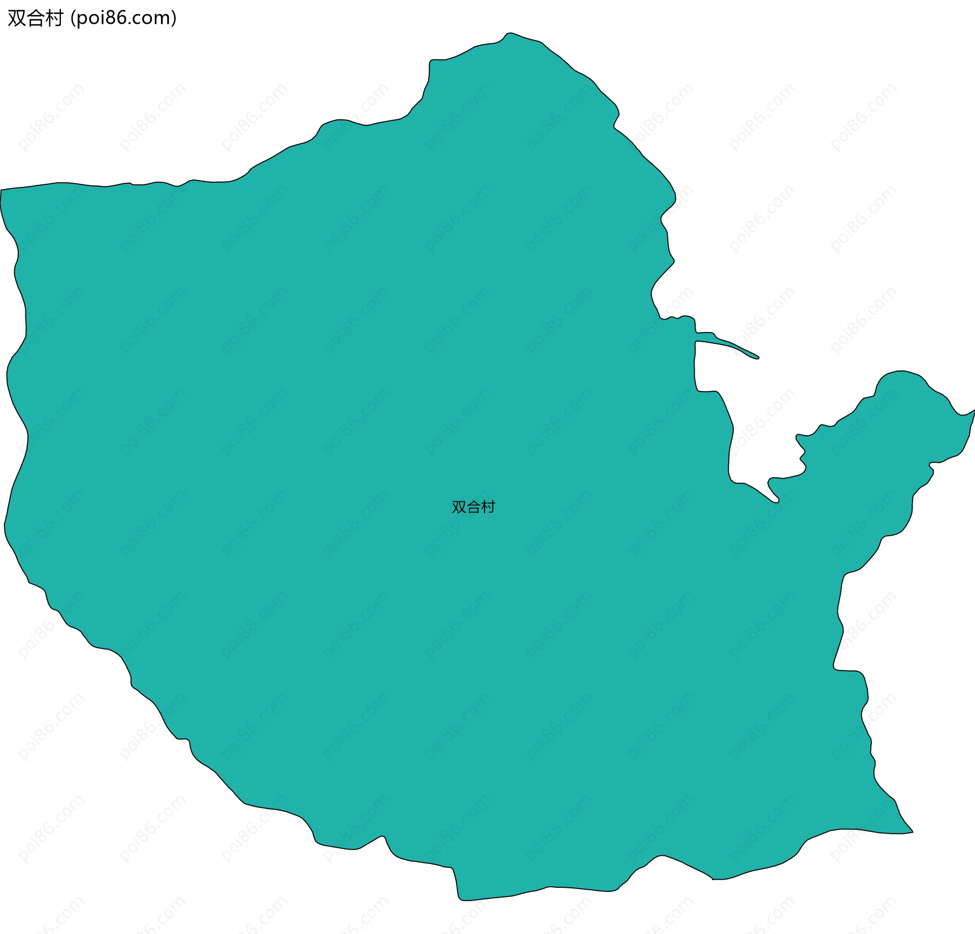 双合村边界地图