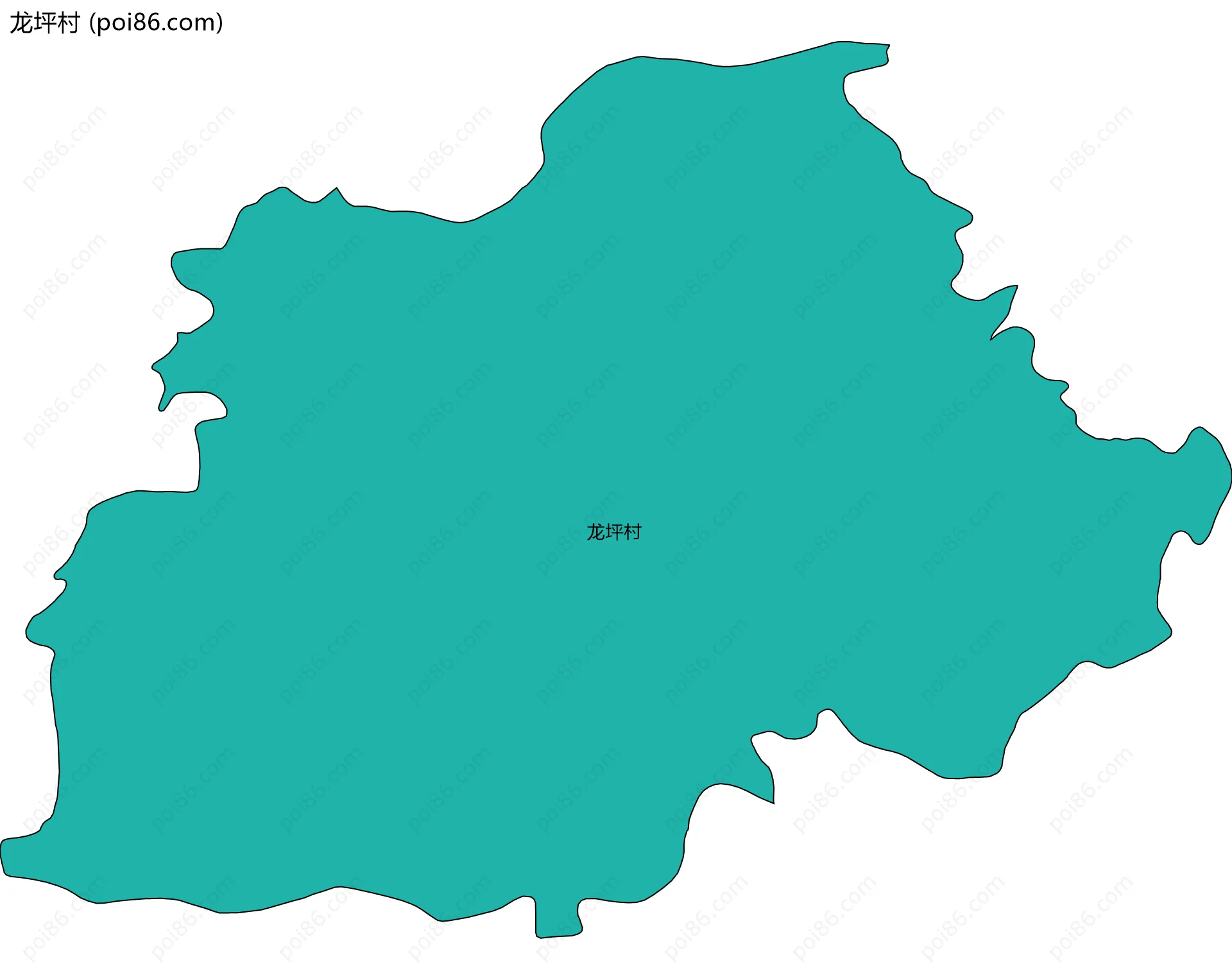 龙坪村边界地图