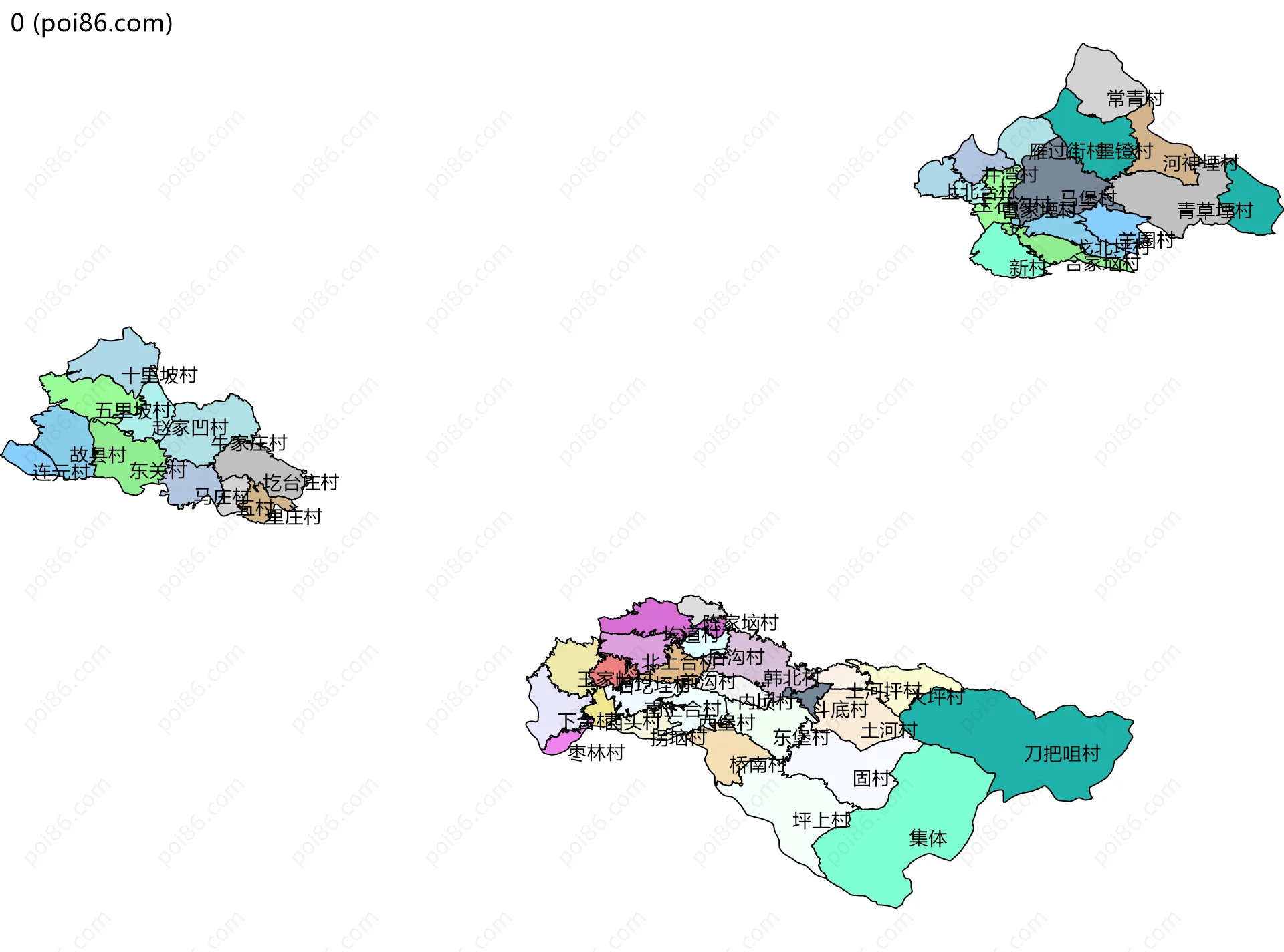0边界地图(五级行政区划)