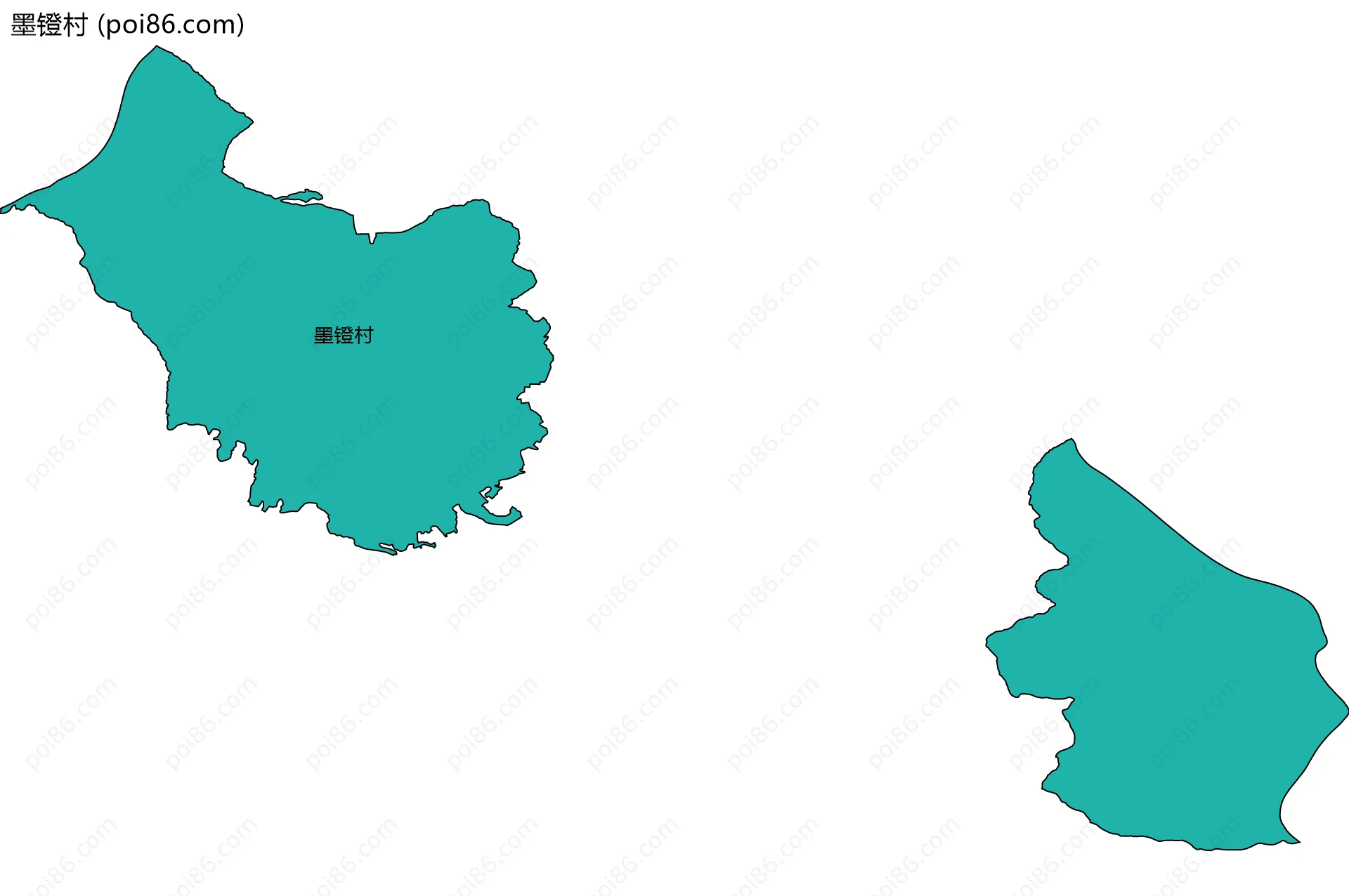 墨镫村边界地图