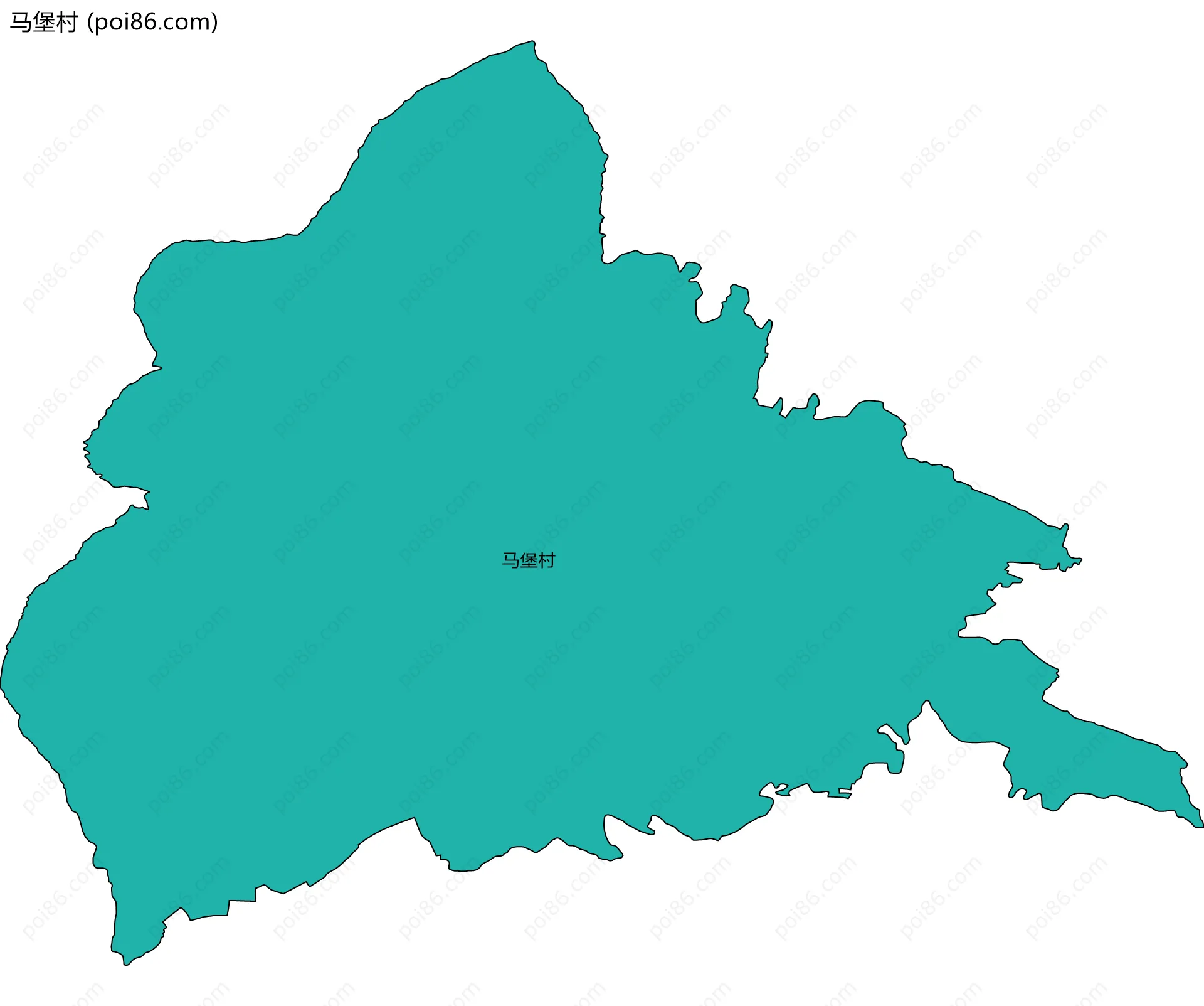 马堡村边界地图