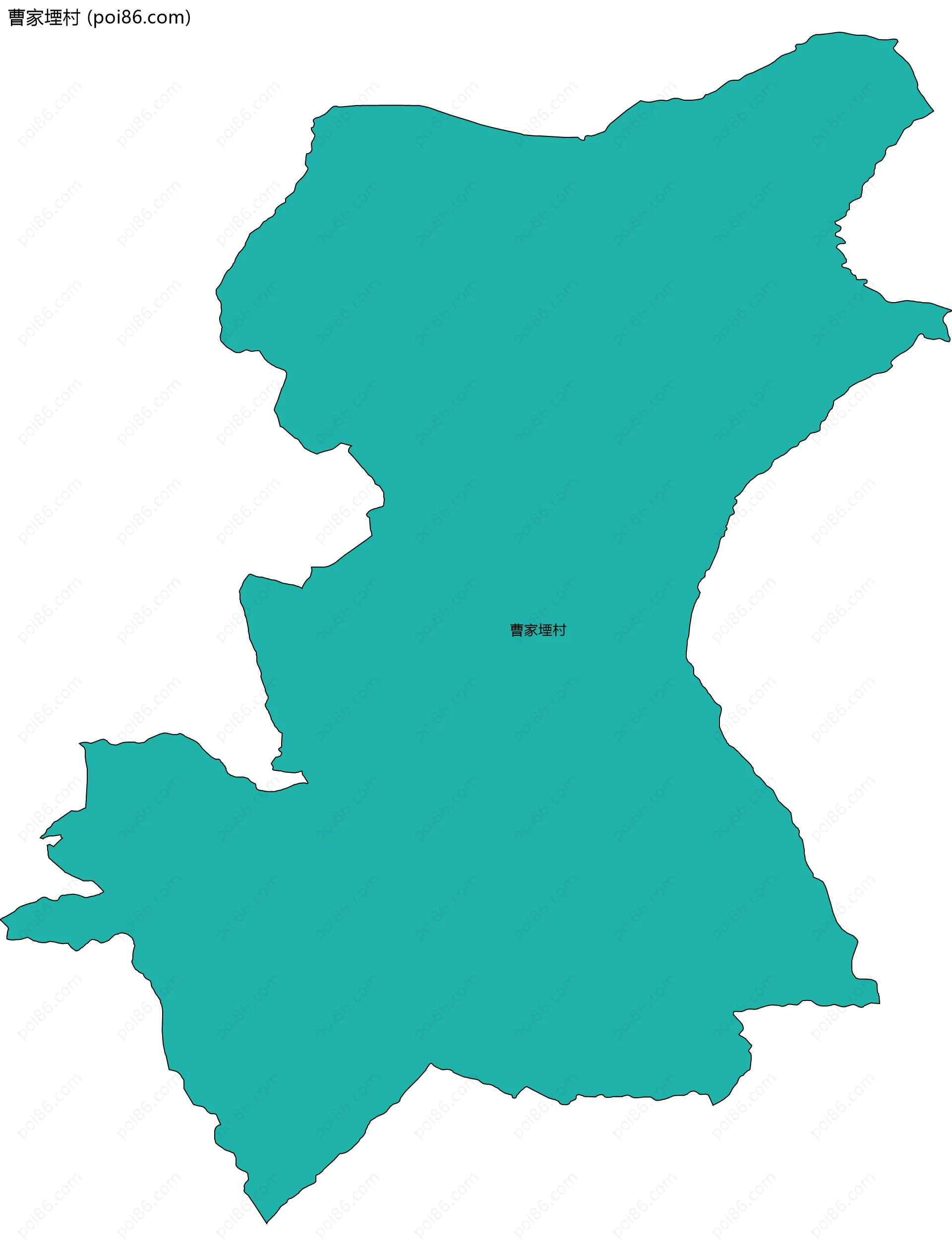 曹家堙村边界地图