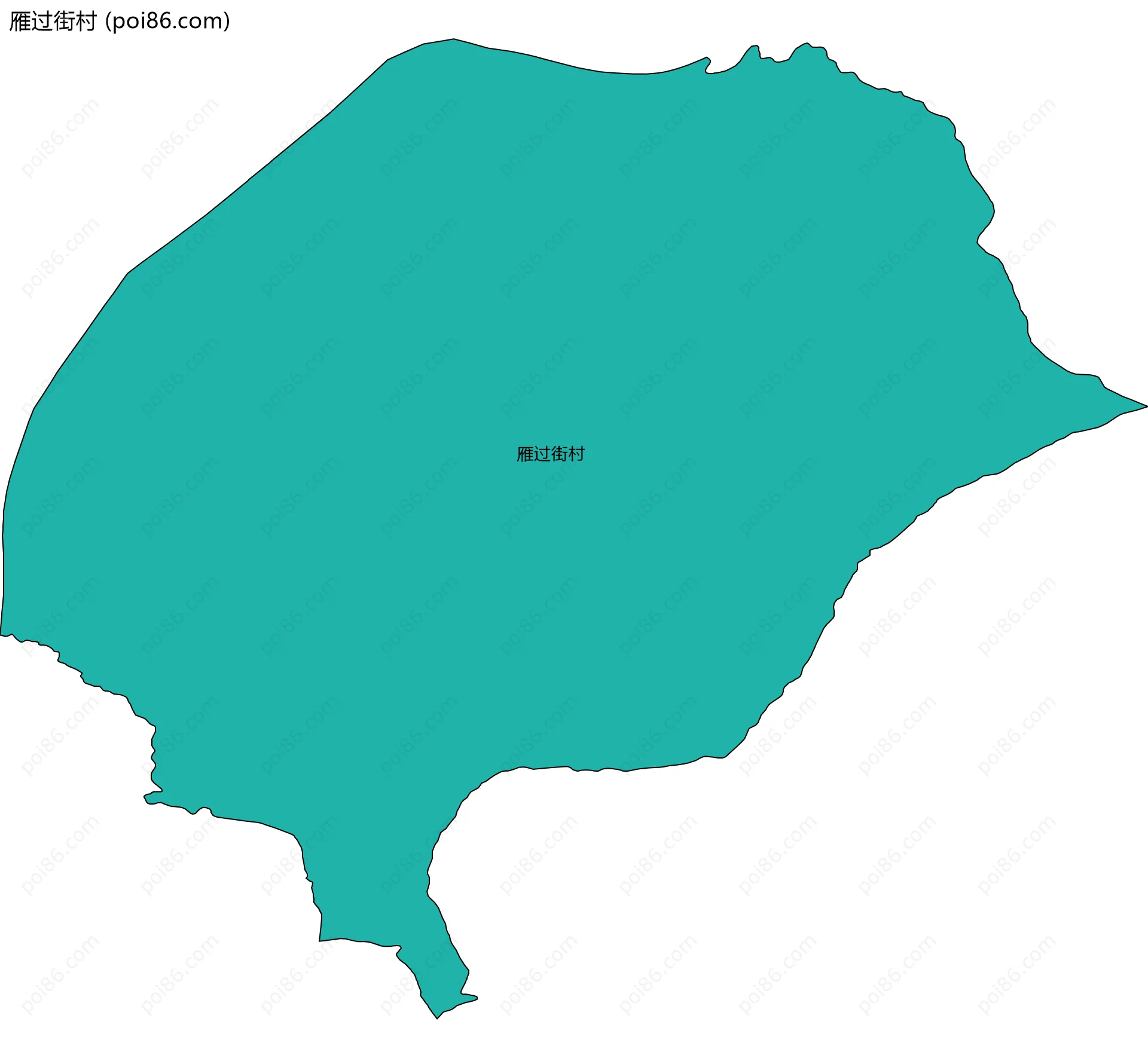 雁过街村边界地图