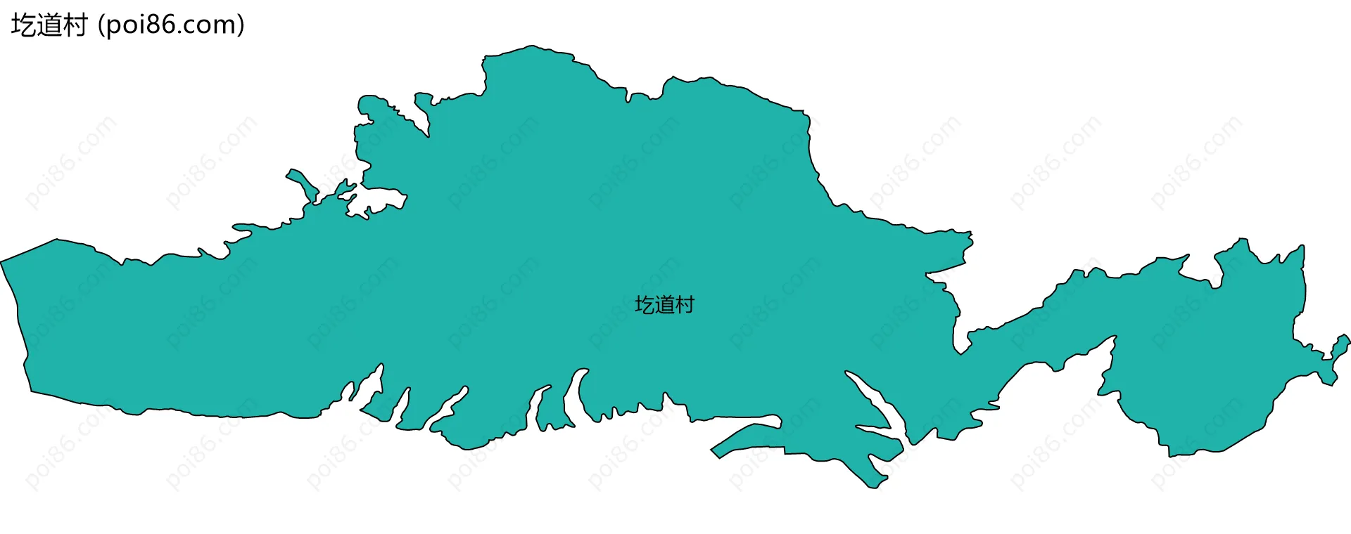 圪道村边界地图