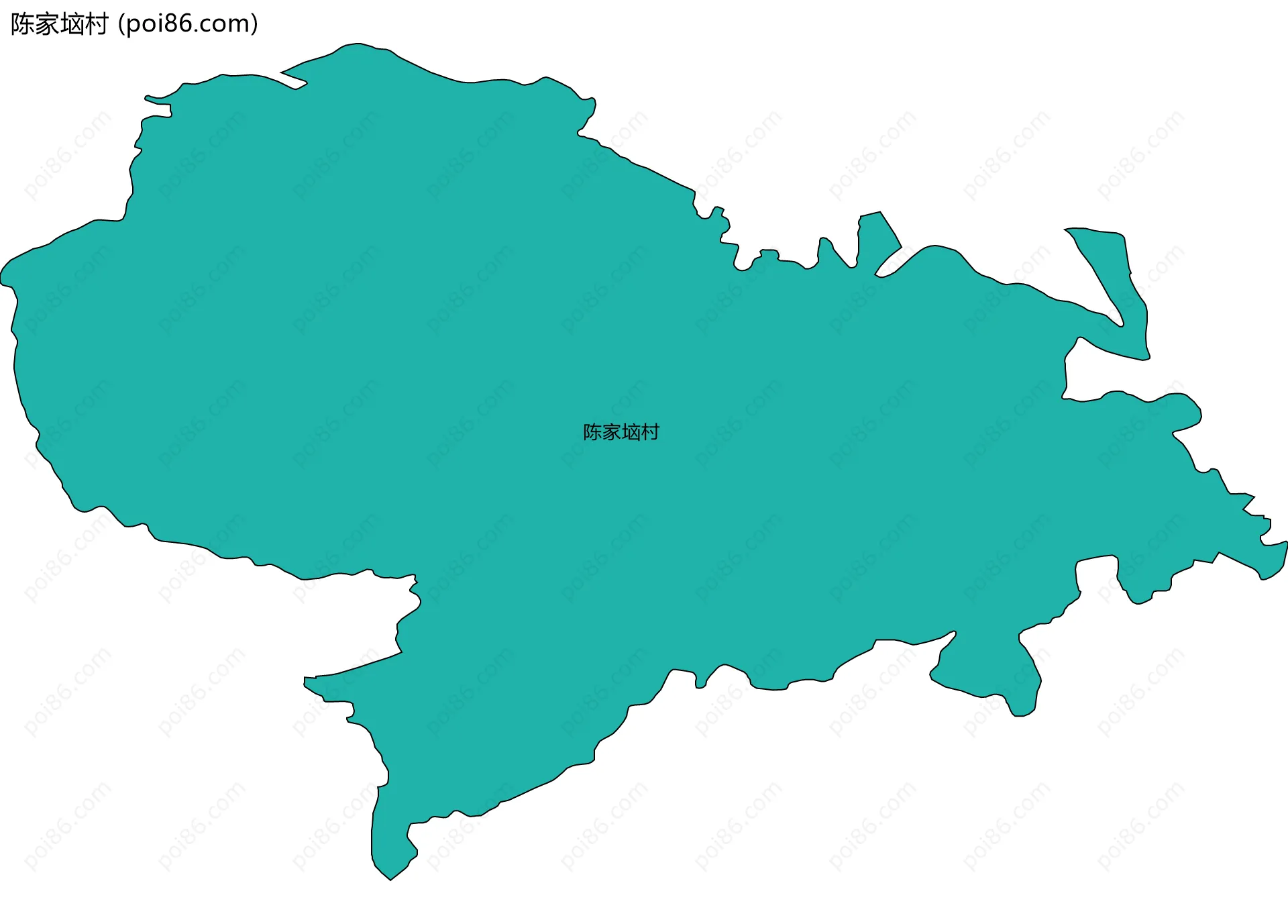 陈家垴村边界地图