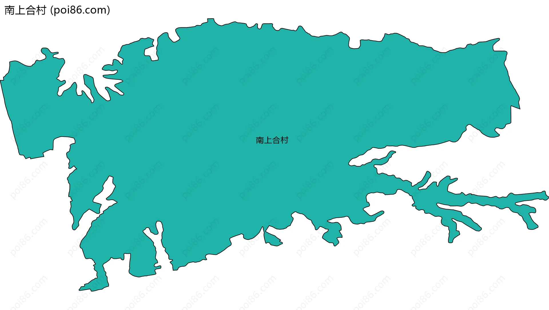 南上合村边界地图