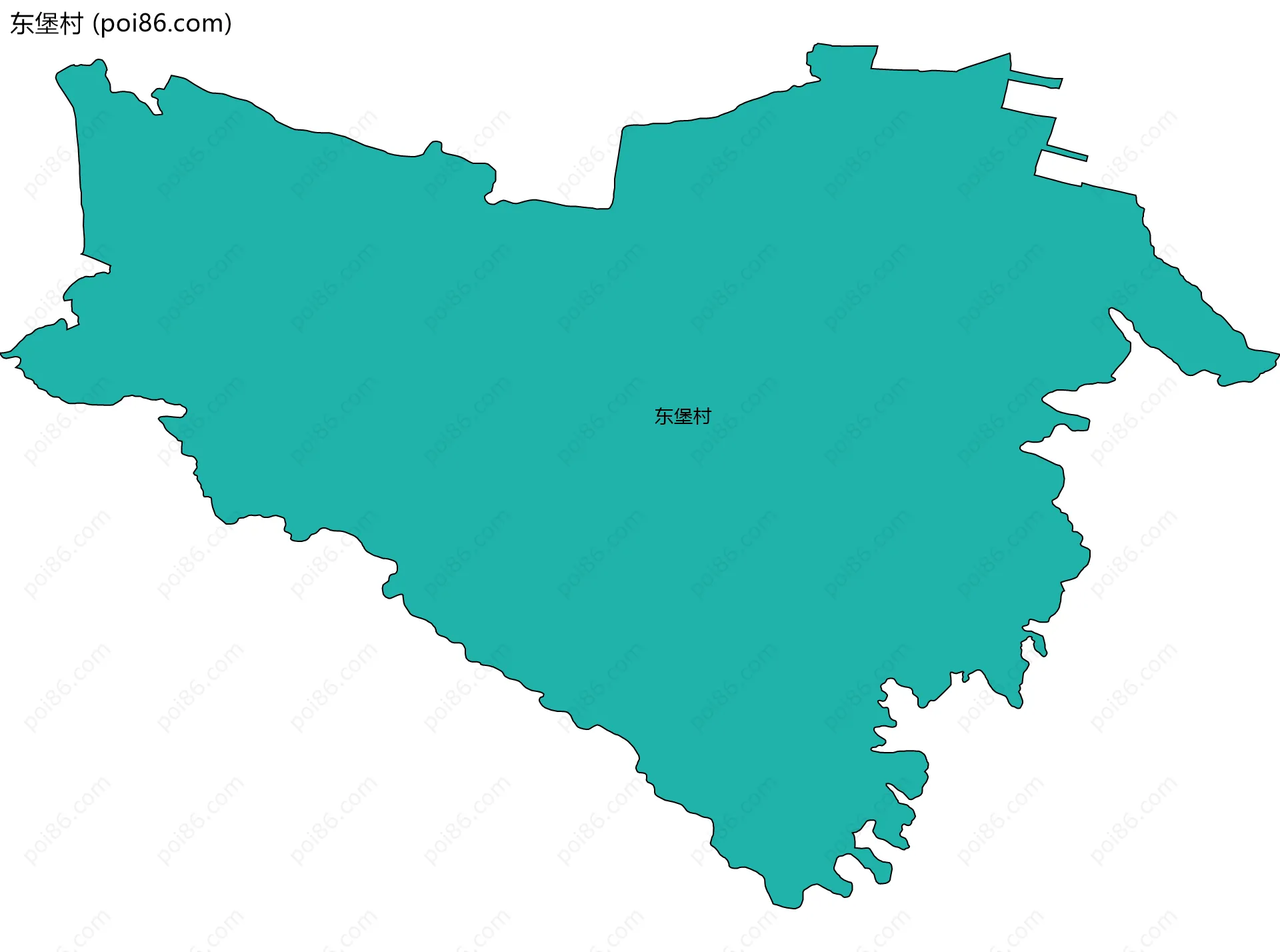 东堡村边界地图