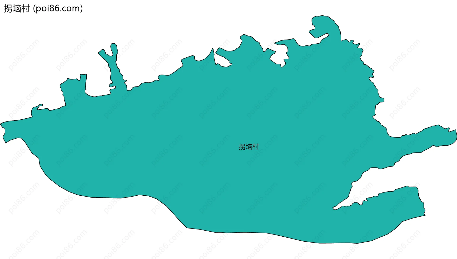 拐垴村边界地图