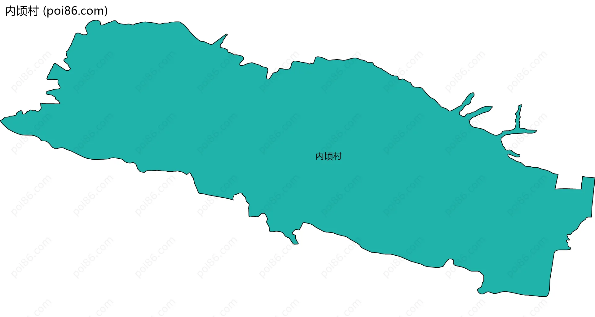 内顷村边界地图