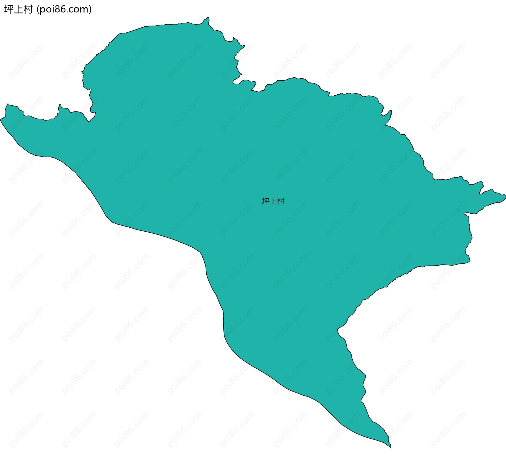 坪上村边界地图