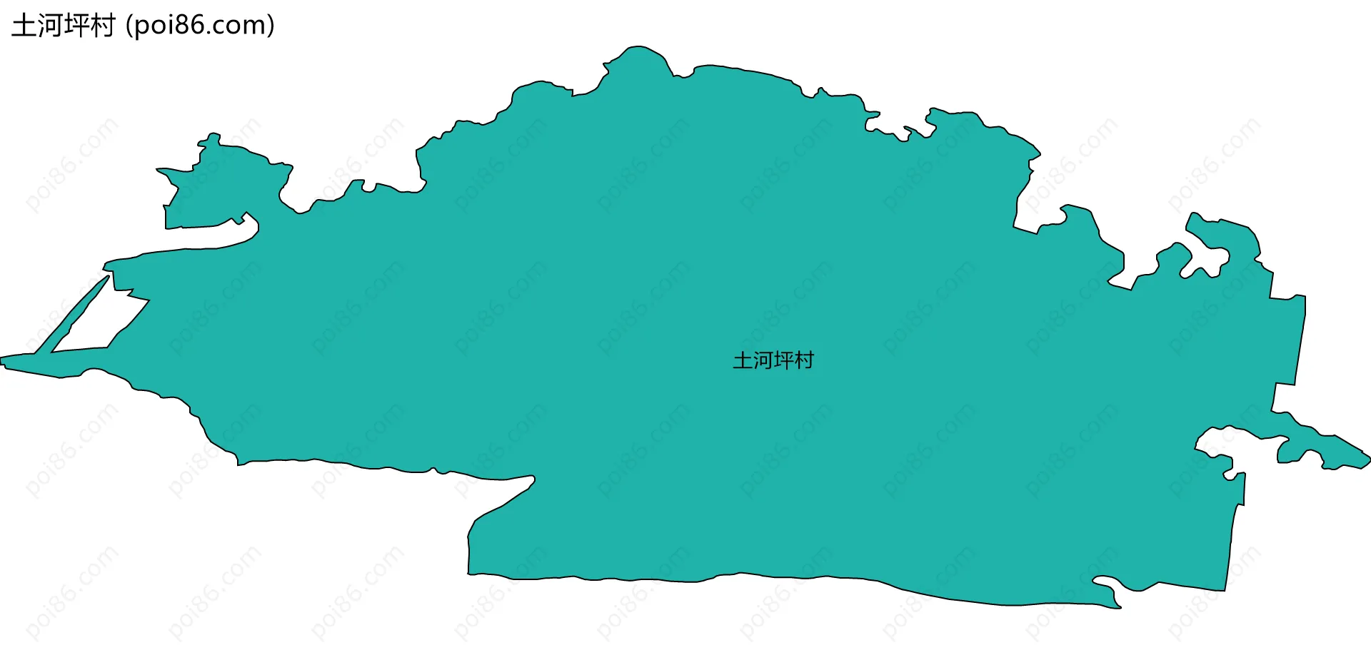 土河坪村边界地图