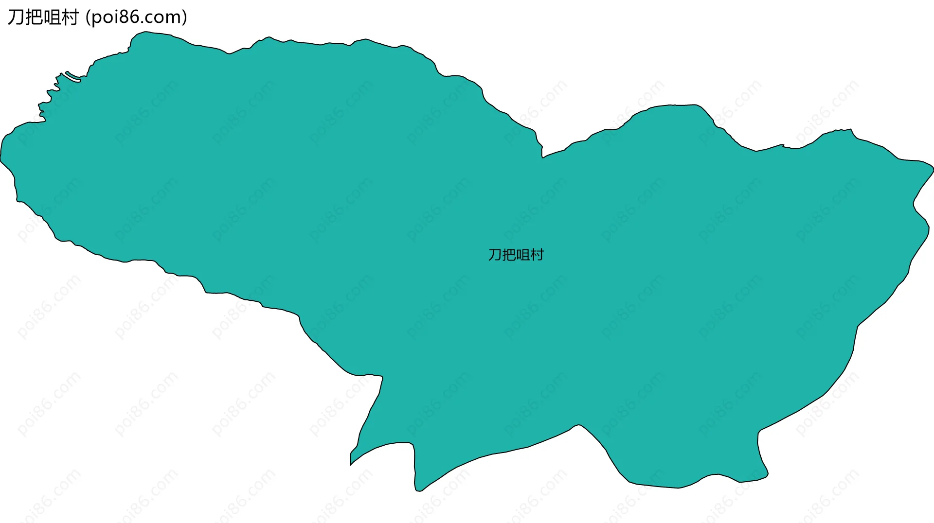 刀把咀村边界地图