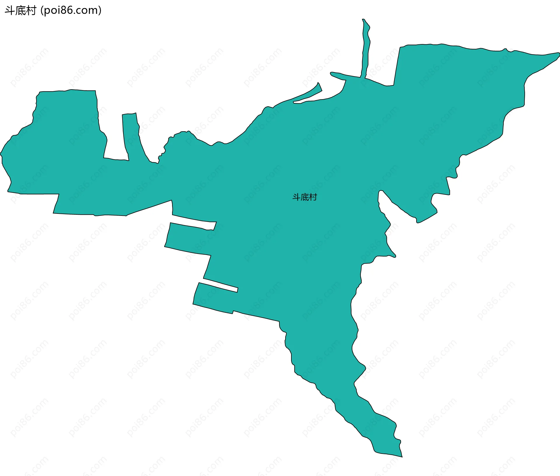 斗底村边界地图
