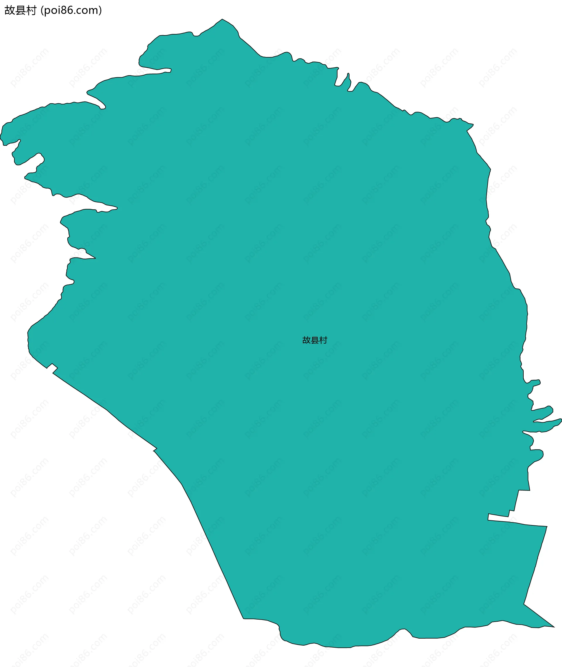 故县村边界地图