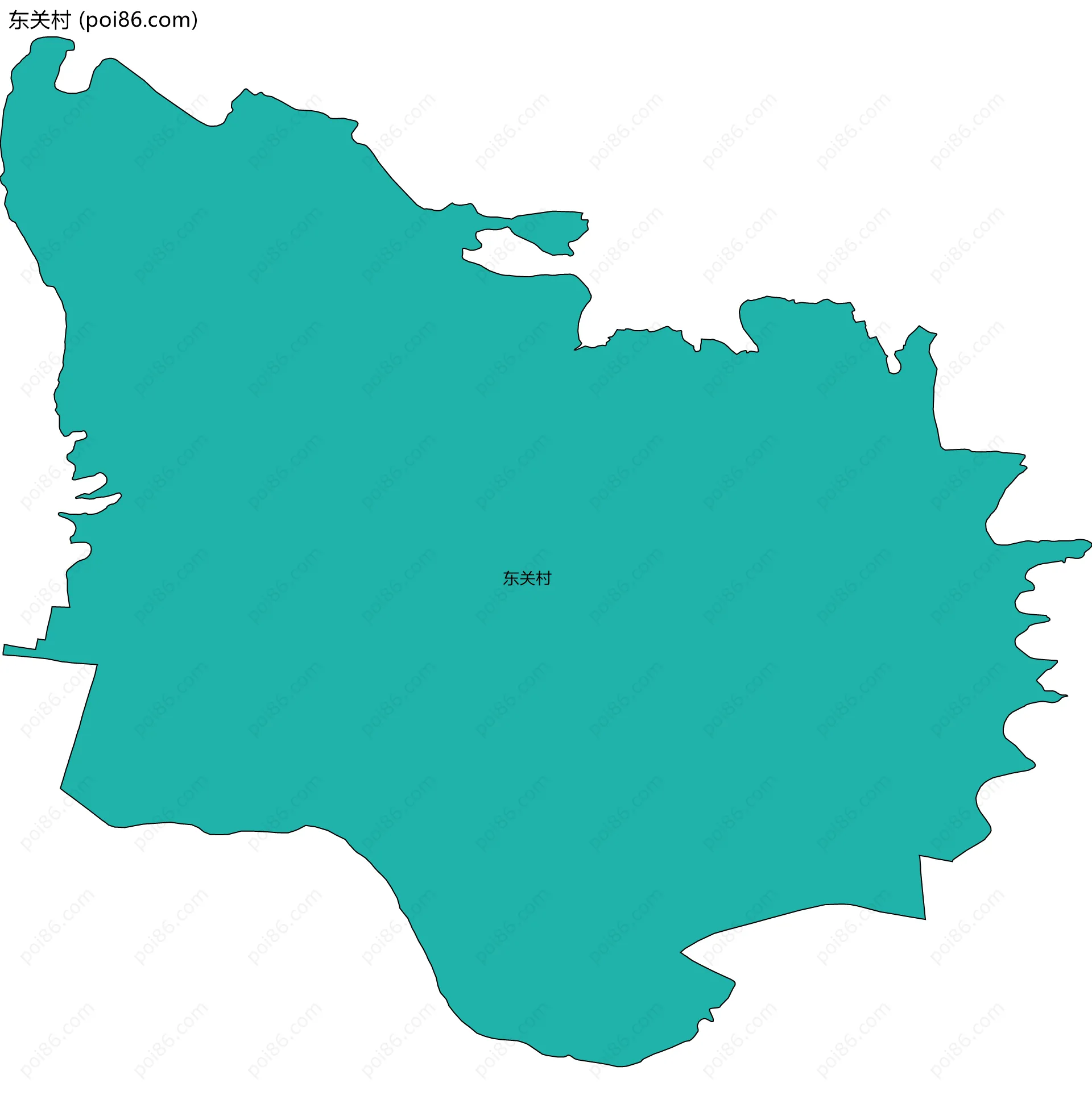东关村边界地图