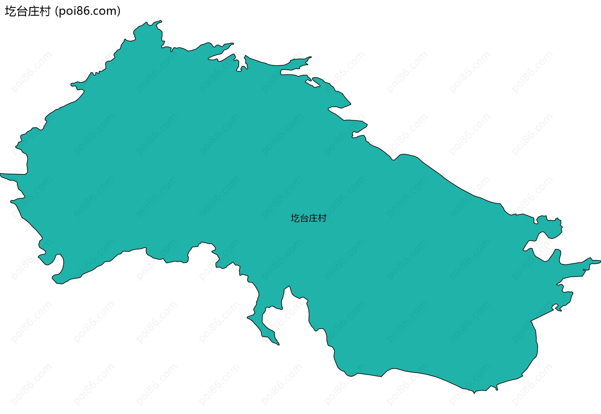 圪台庄村边界地图