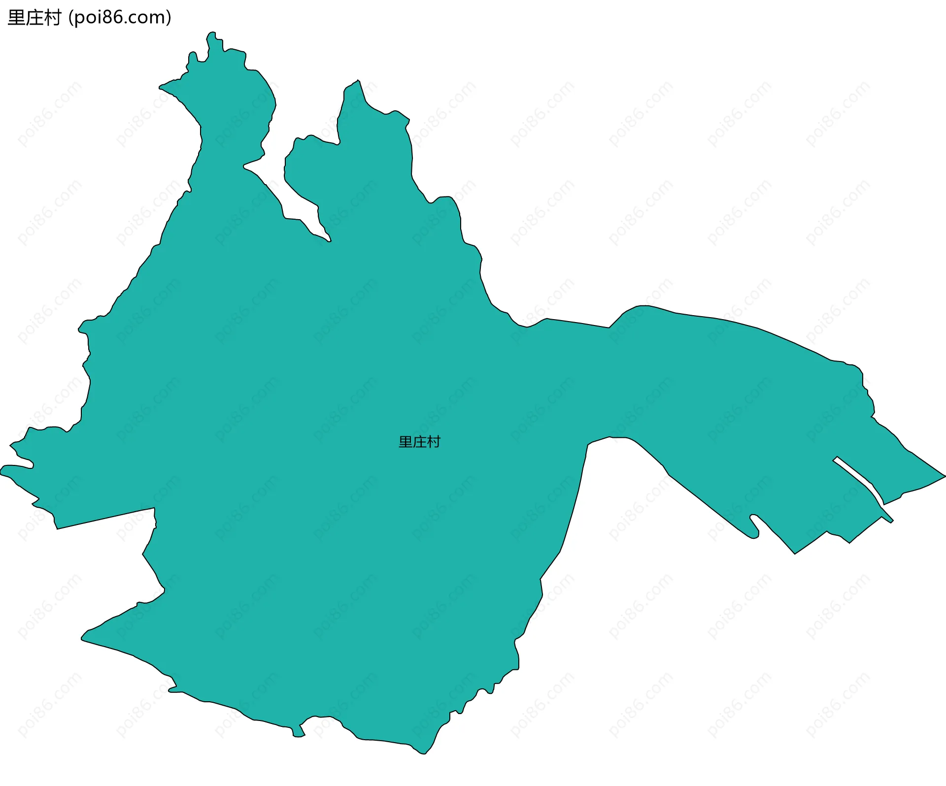 里庄村边界地图