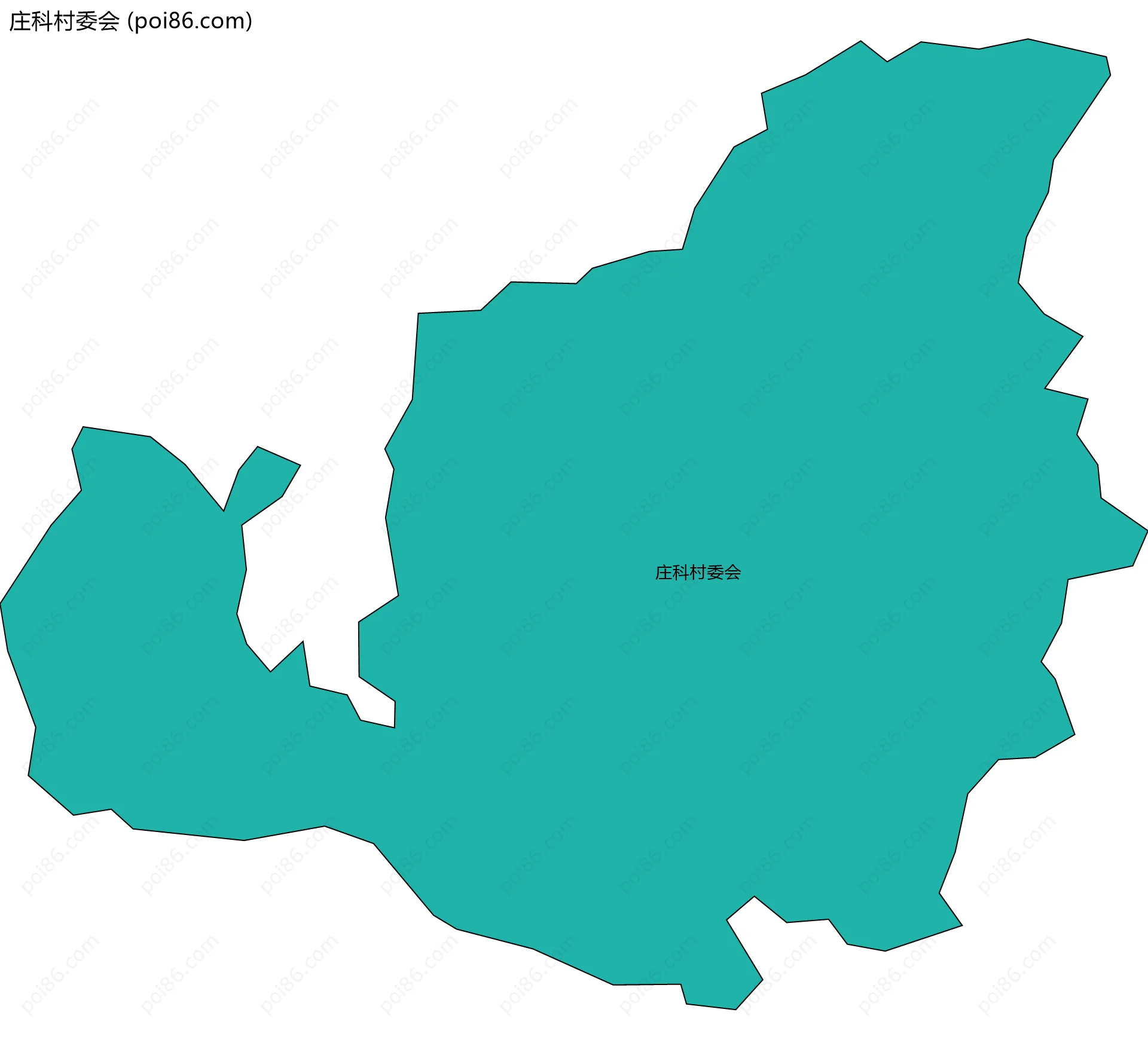 庄科村委会边界地图
