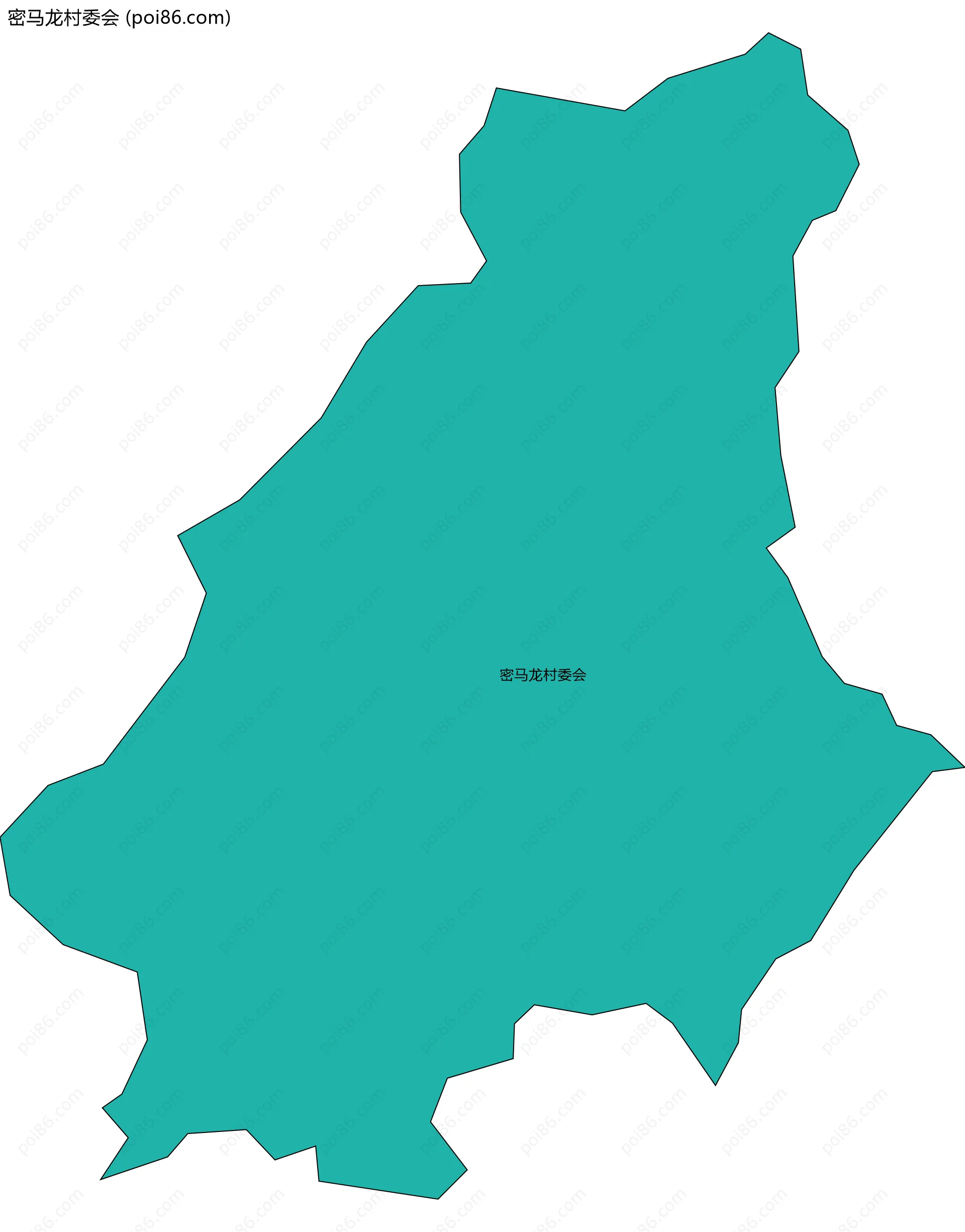 密马龙村委会边界地图