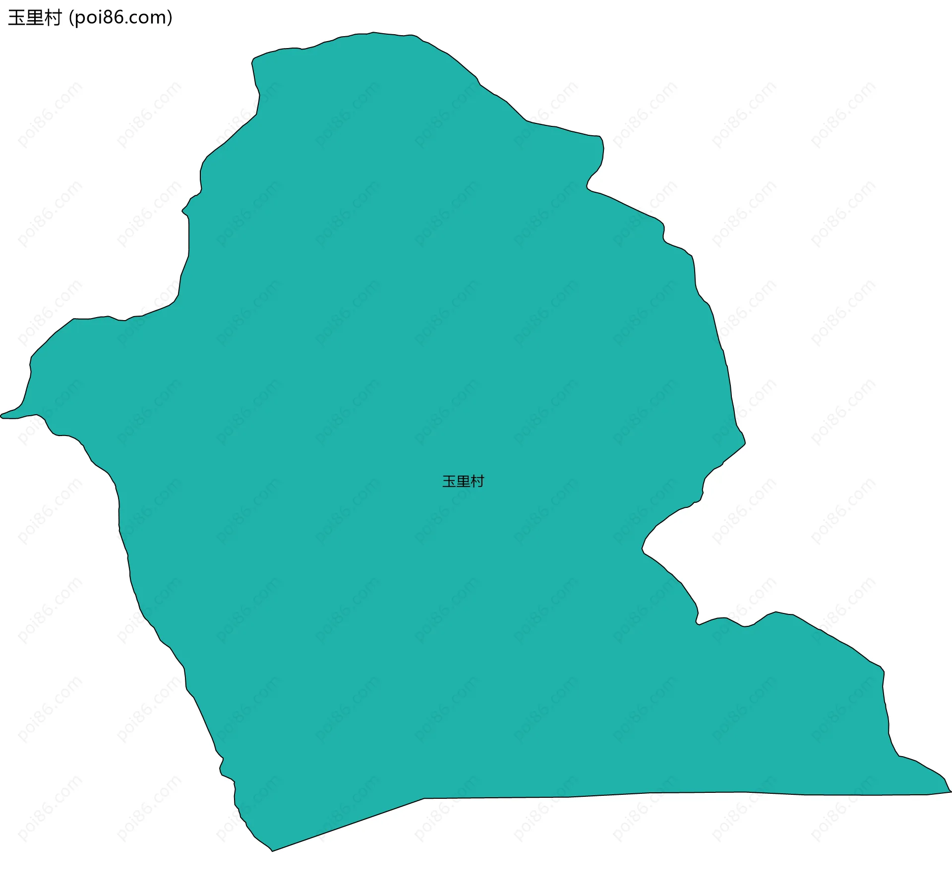 玉里村边界地图