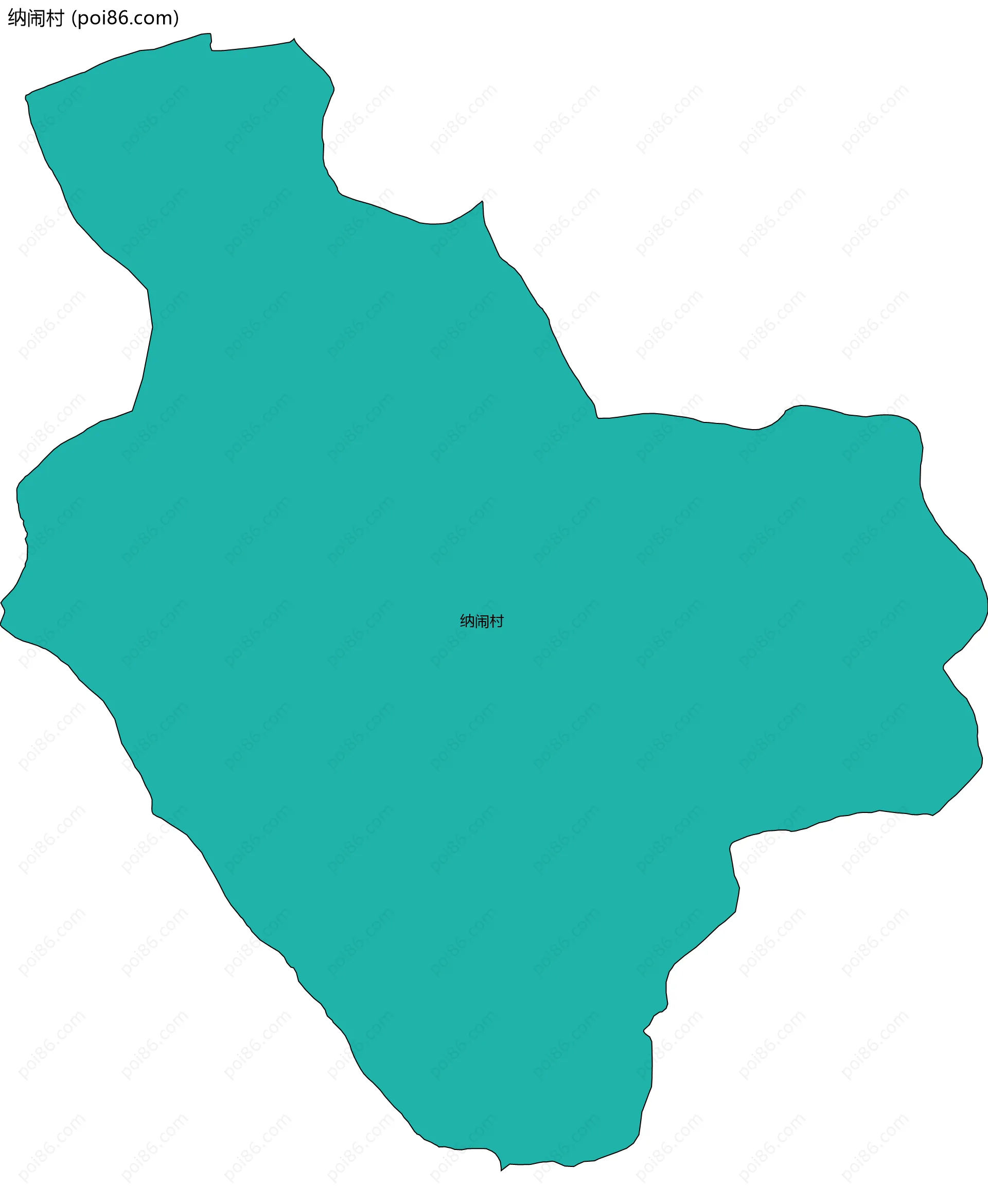 纳闹村边界地图