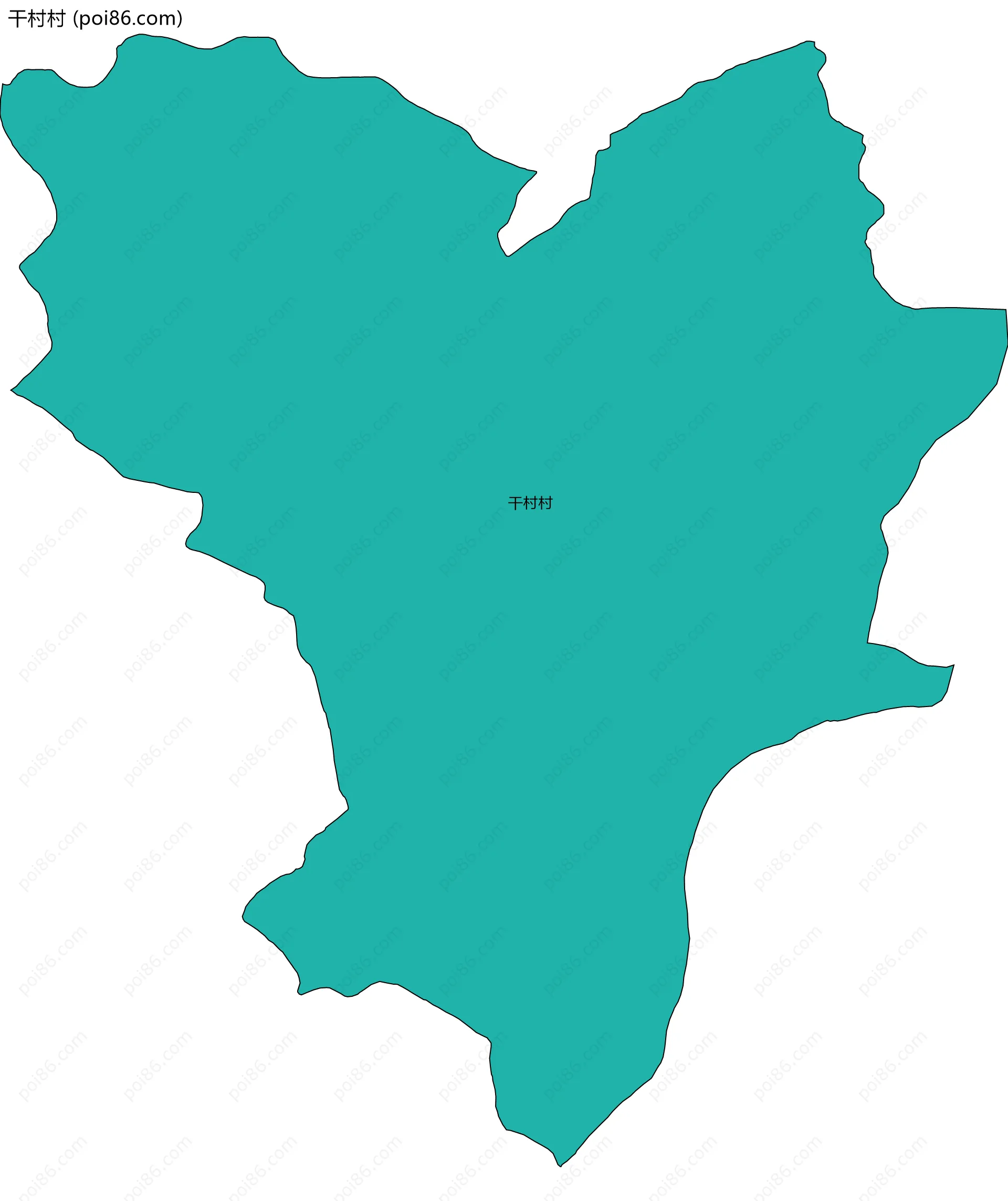 干村村边界地图