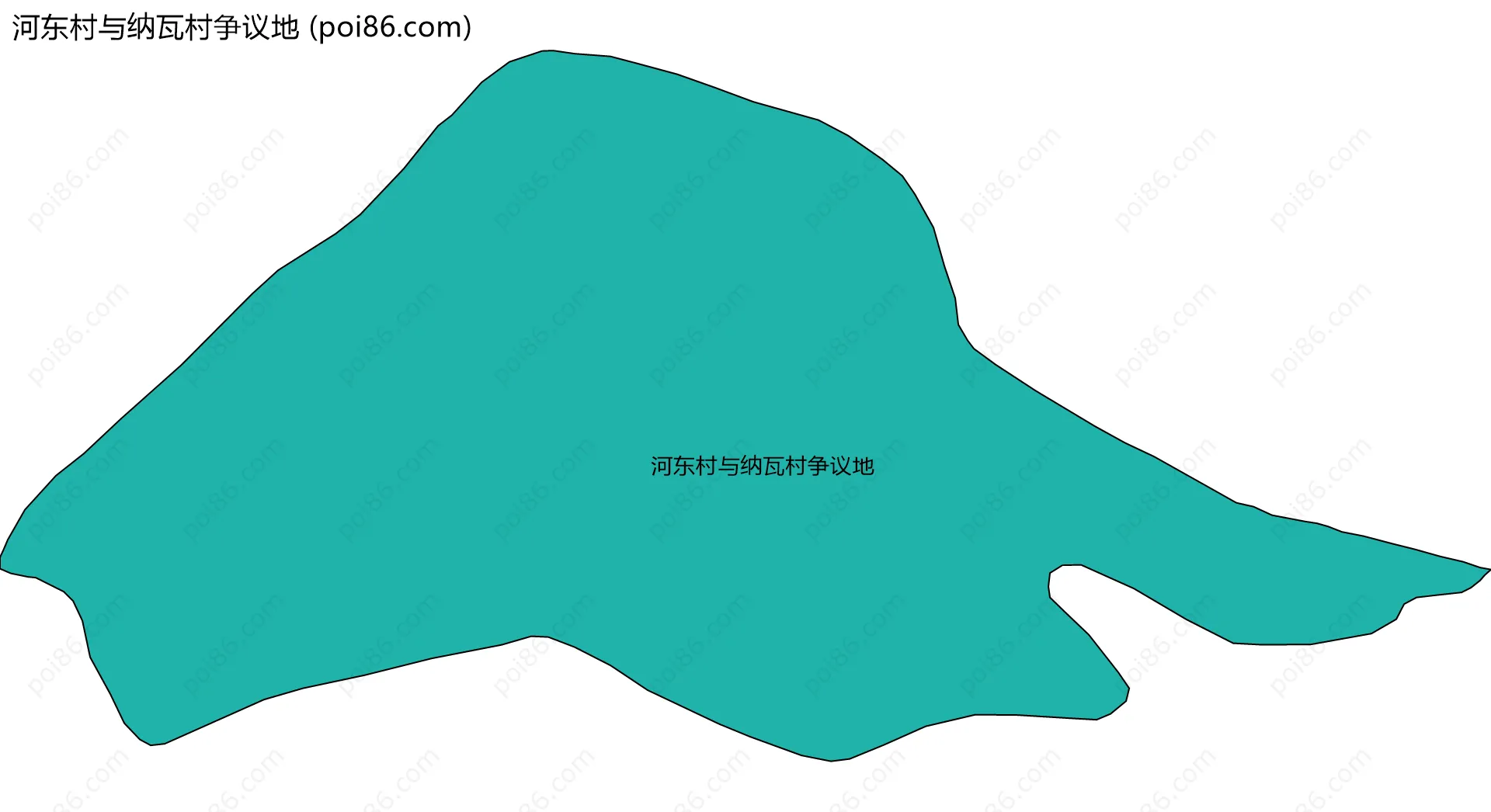 河东村与纳瓦村争议地边界地图