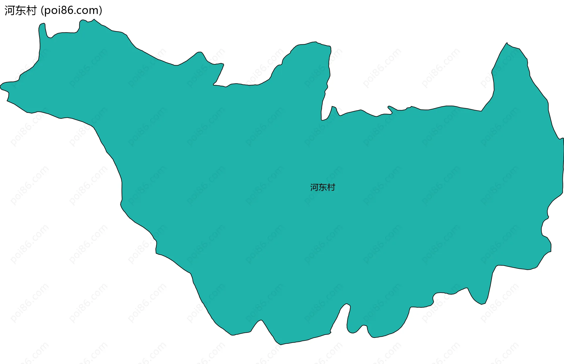 河东村边界地图