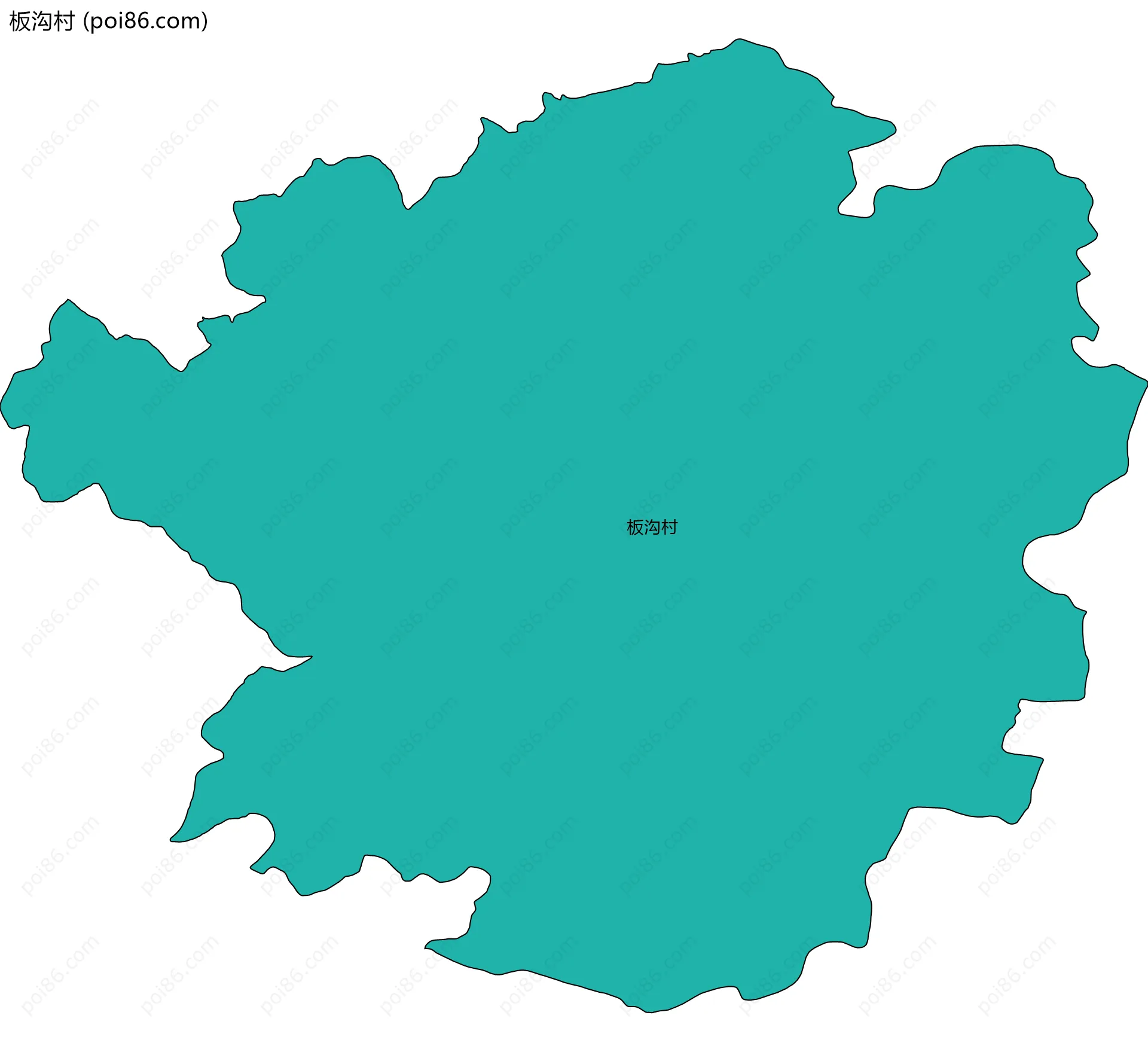 板沟村边界地图