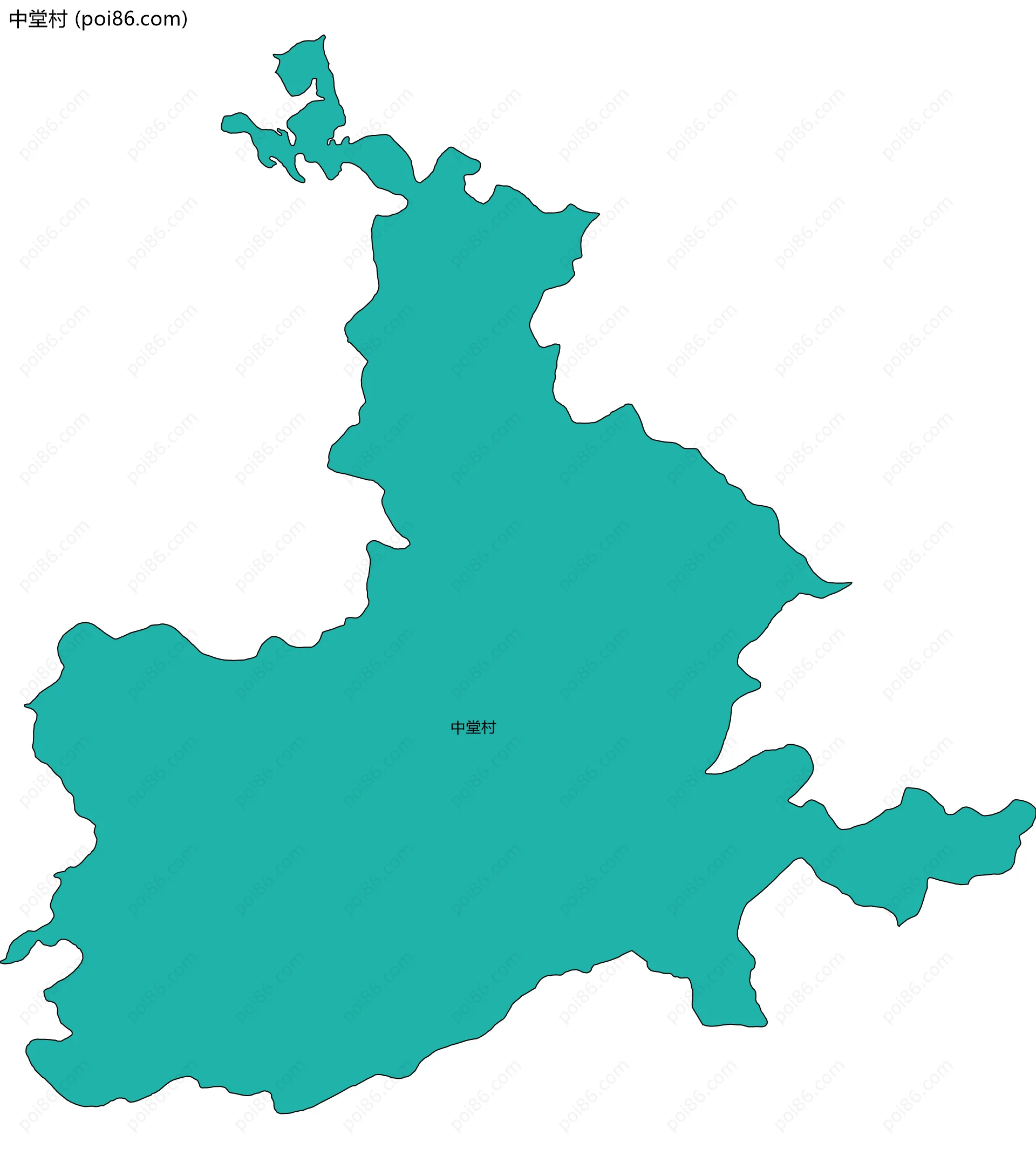 中堂村边界地图