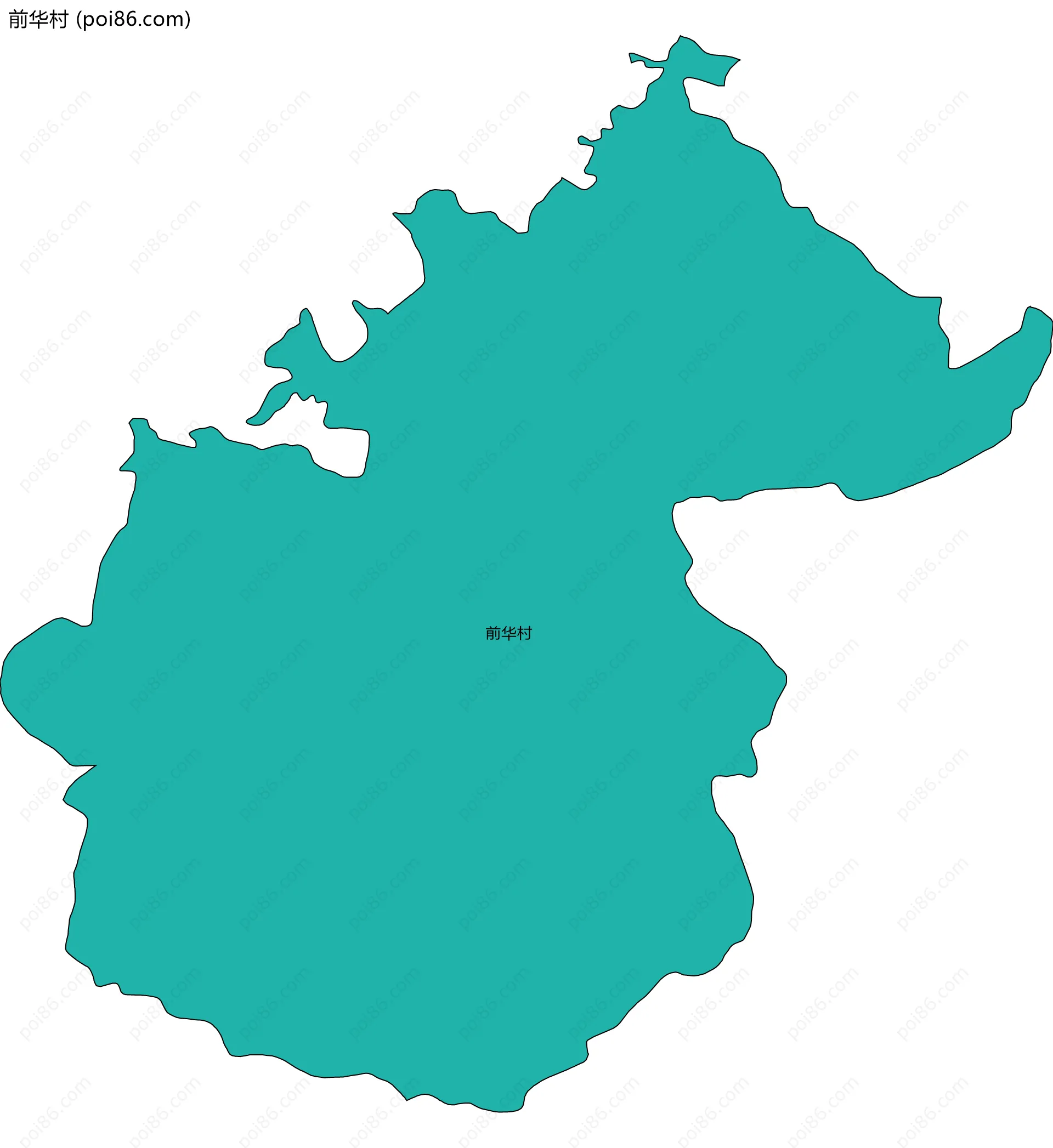 前华村边界地图